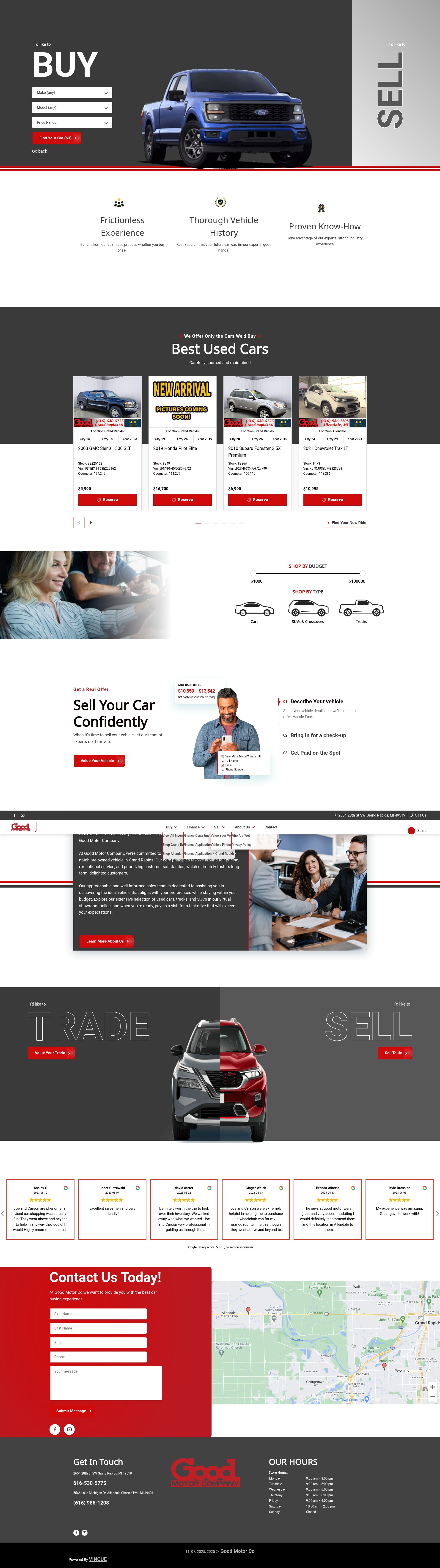 Screenshot of goodmotorco.com