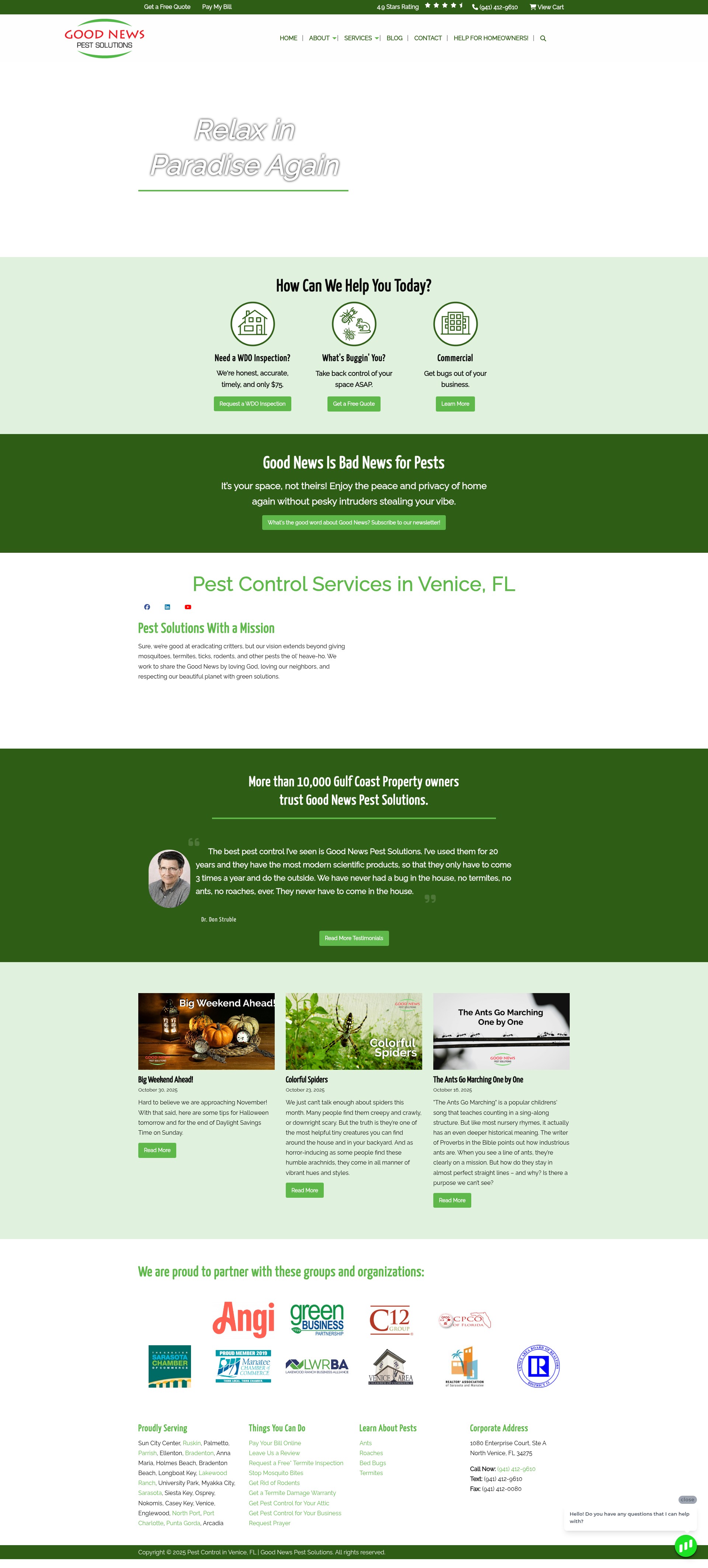 Screenshot of goodnewspestsolutions.com