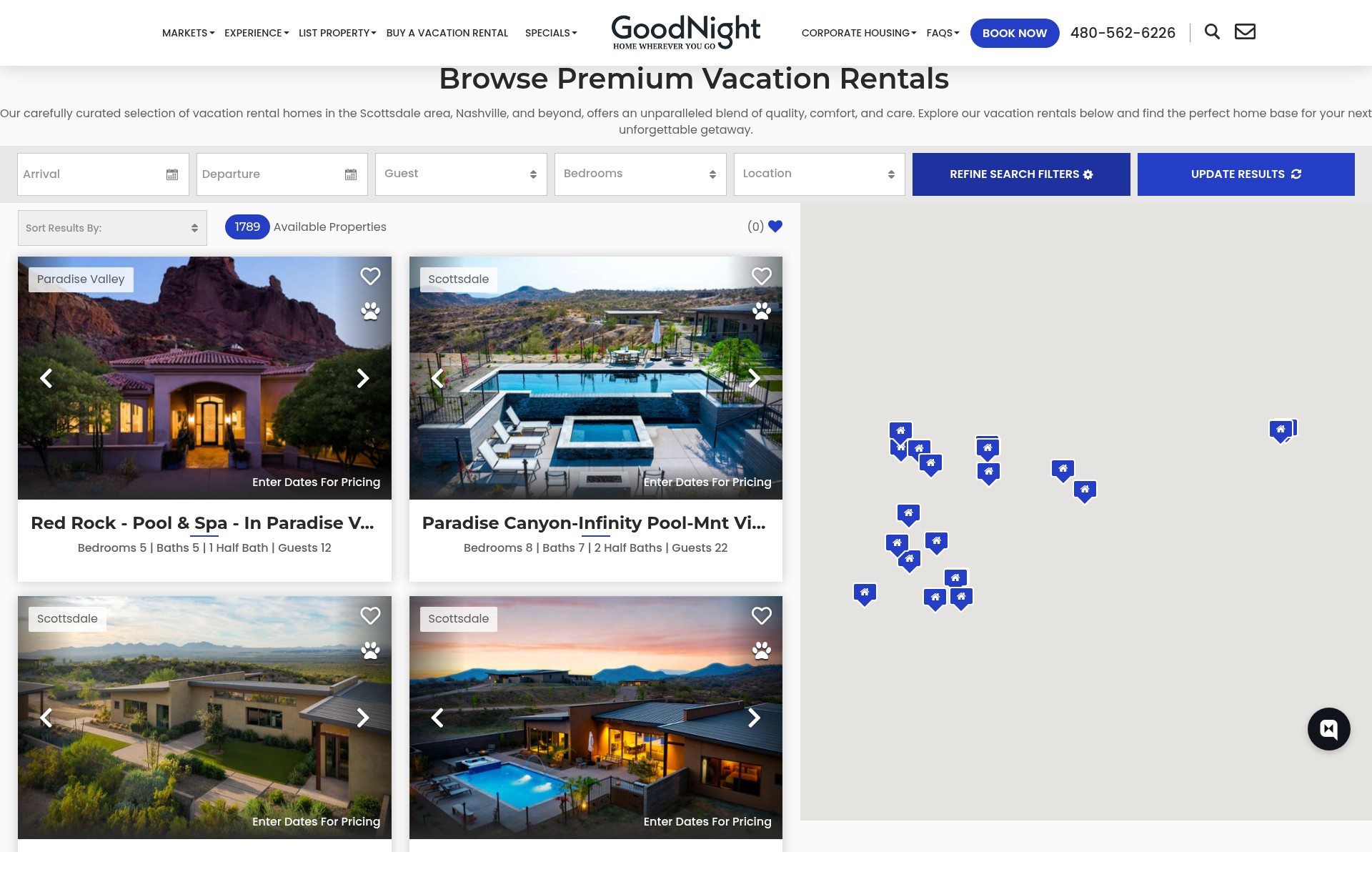 Screenshot of goodnightstay.com