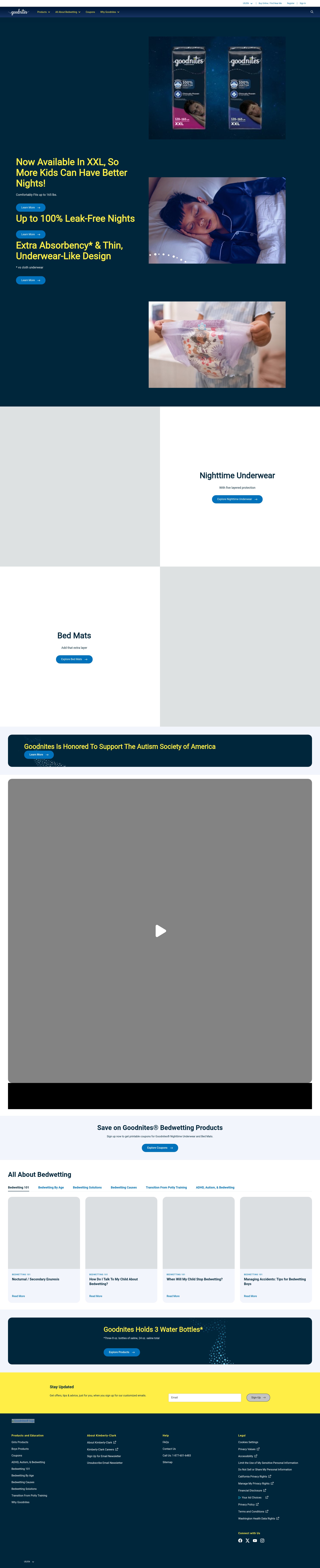 Screenshot of goodnites.com