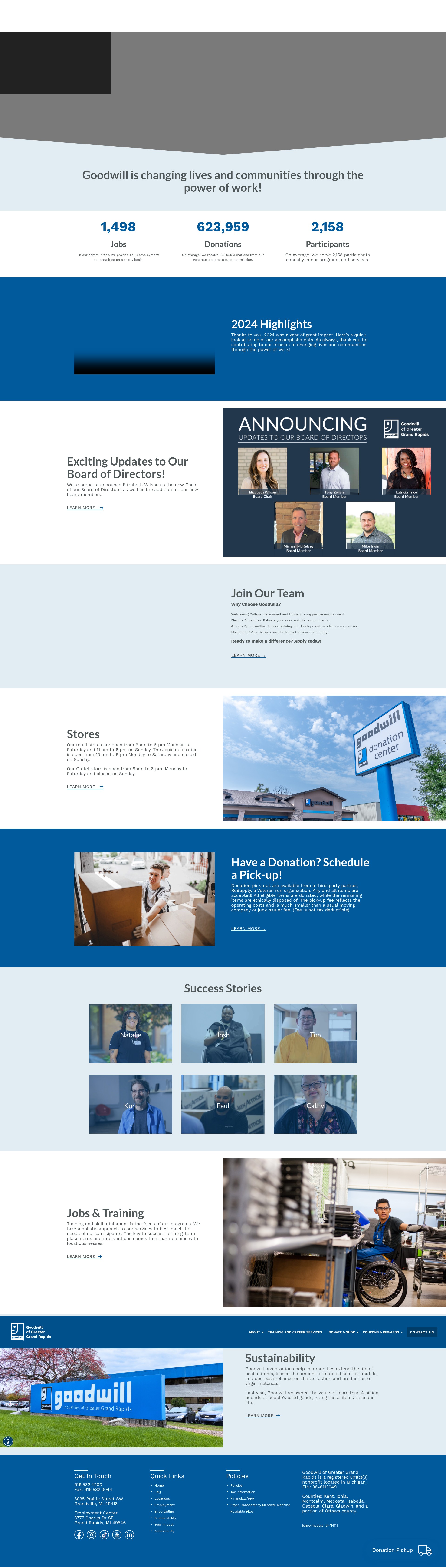 Screenshot of goodwillgr.org