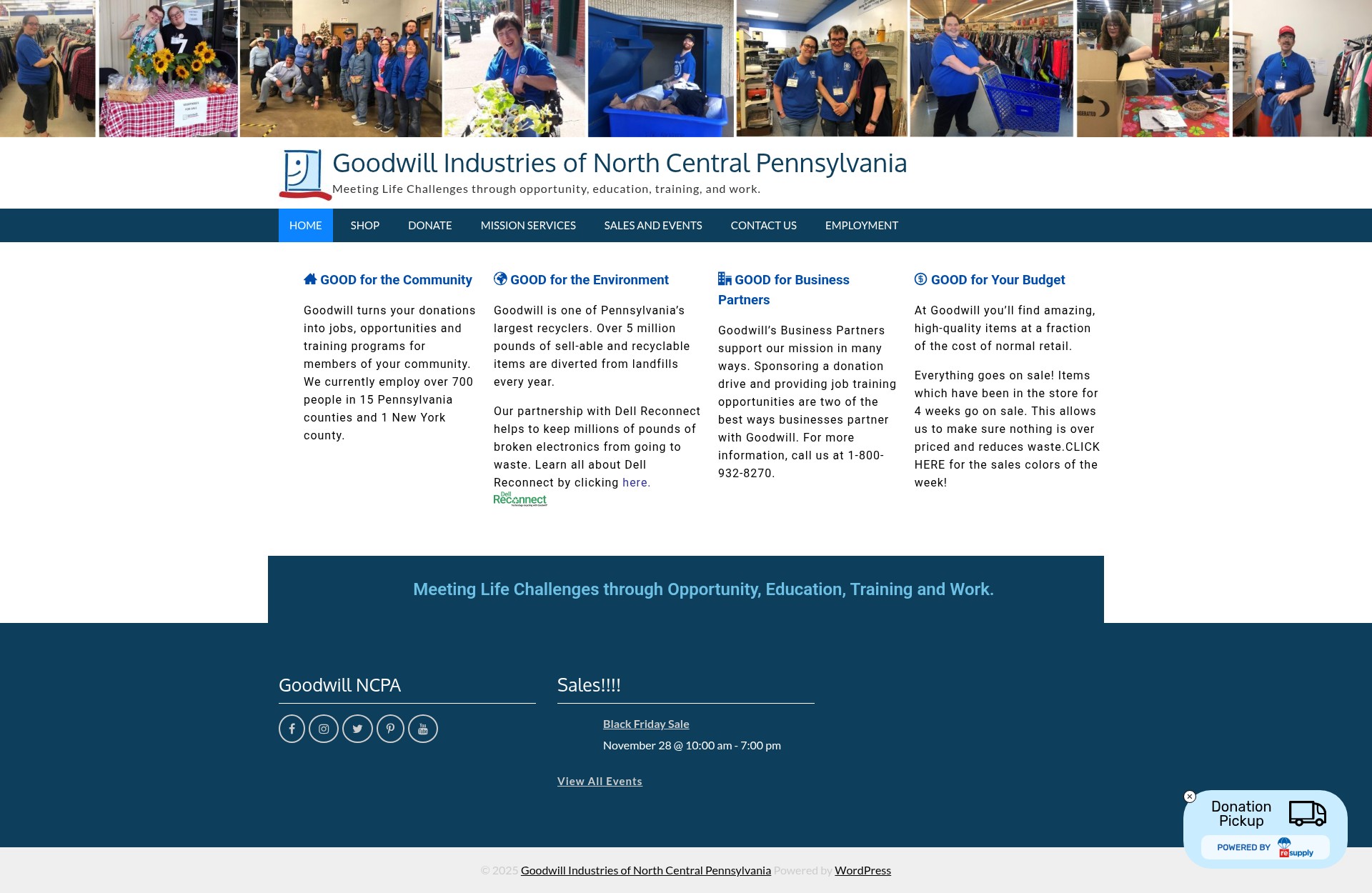 Screenshot of goodwillinc.org