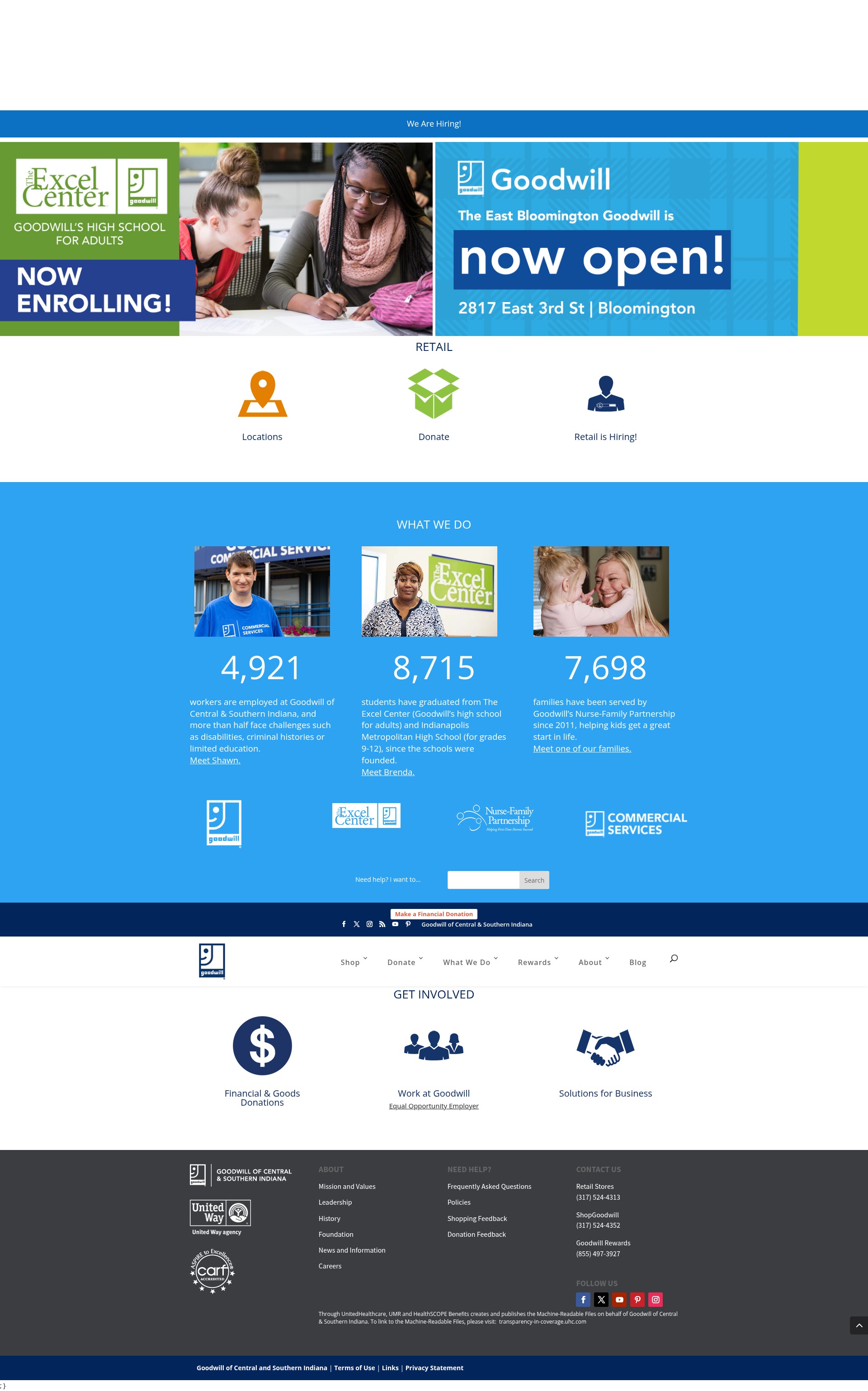 Screenshot of goodwillindy.org