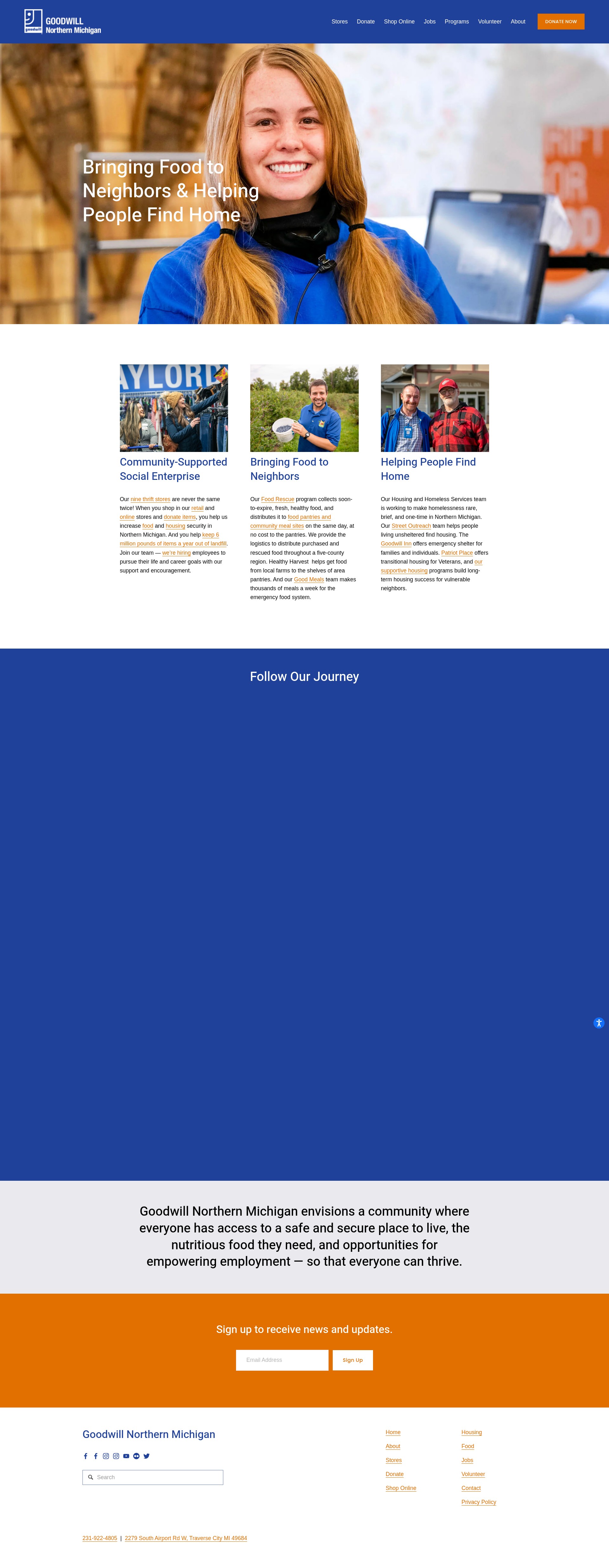 Screenshot of goodwillnmi.org