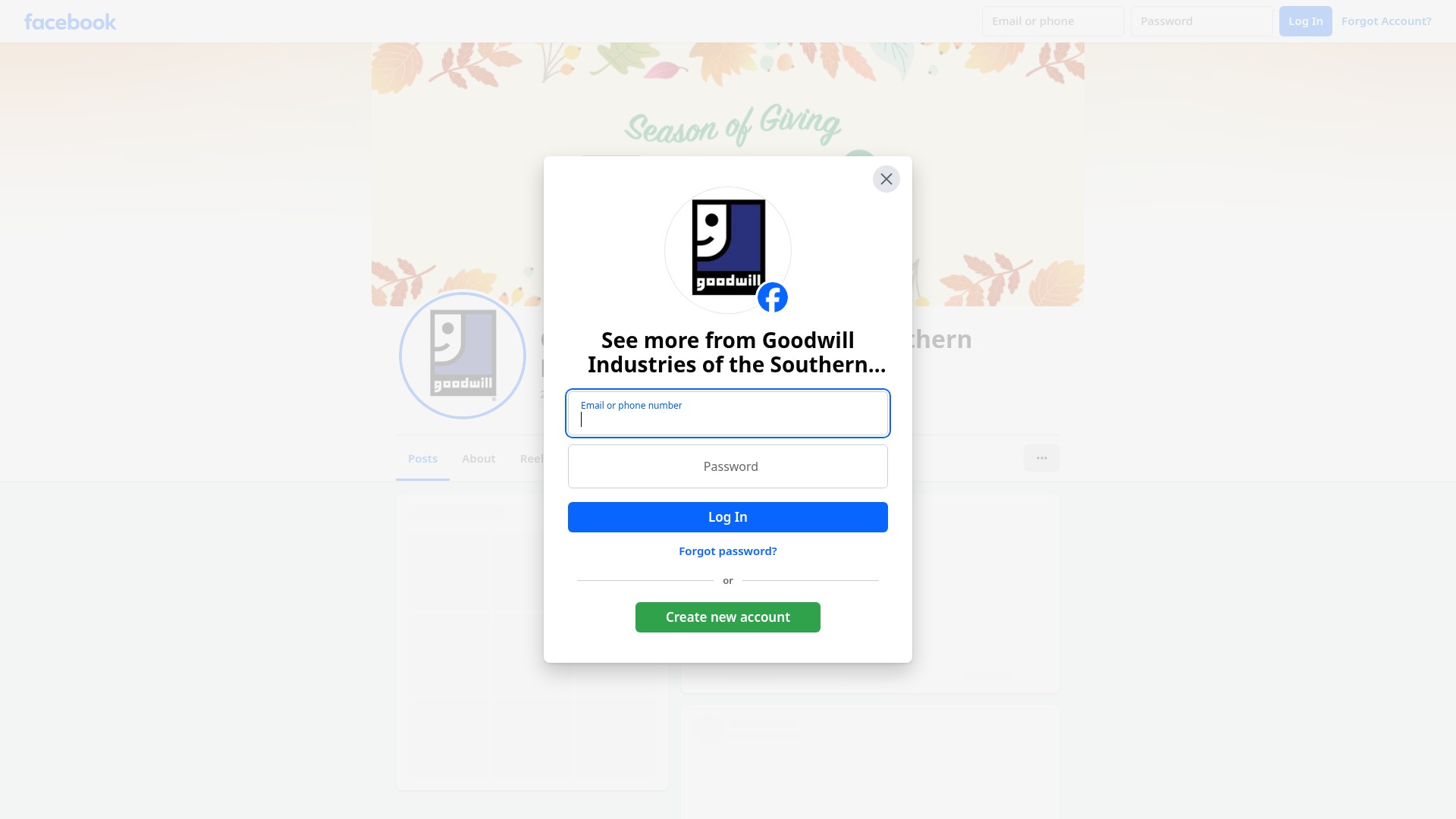 Screenshot of goodwillsp.org