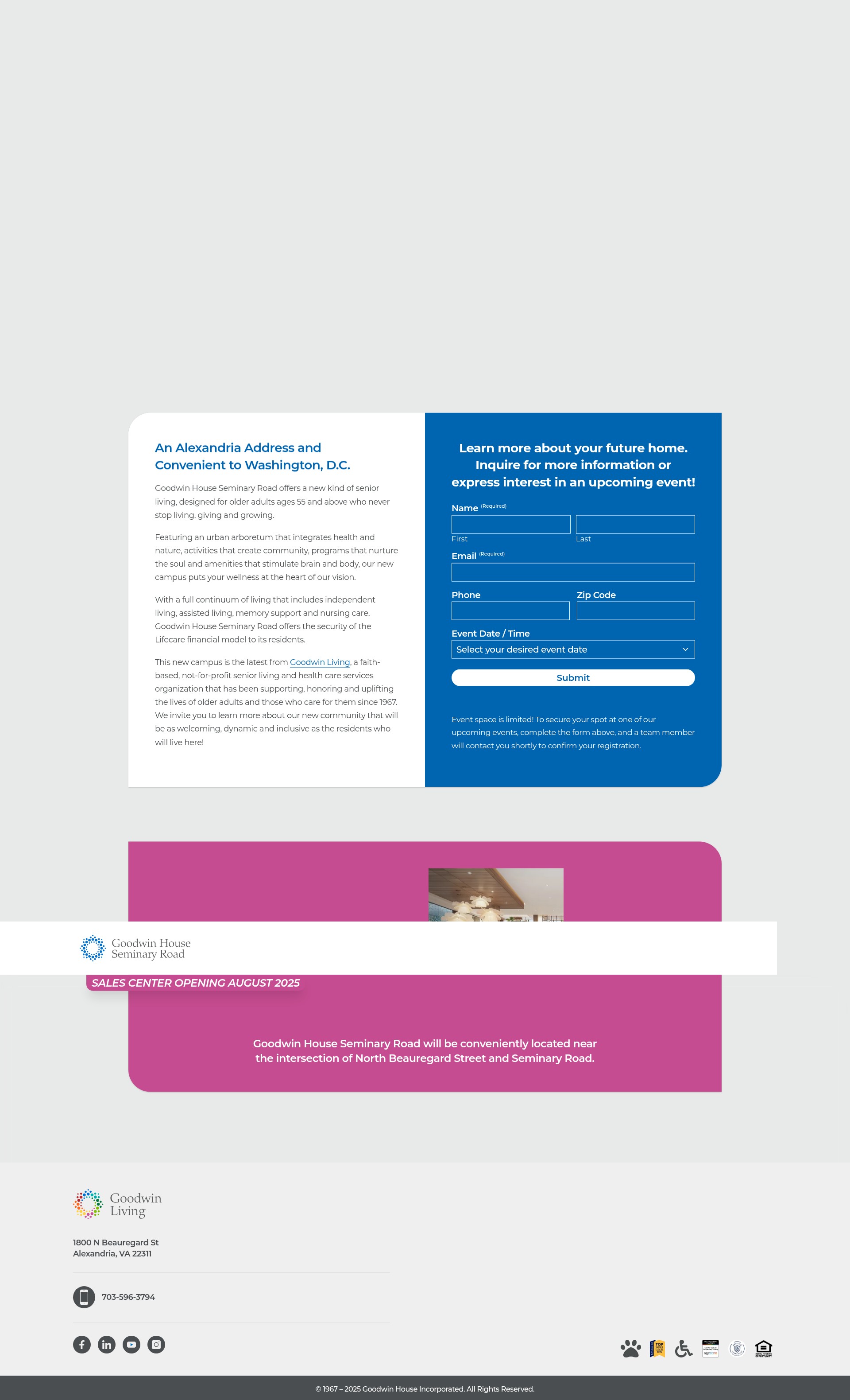 Screenshot of goodwinhouseseminaryroad.org