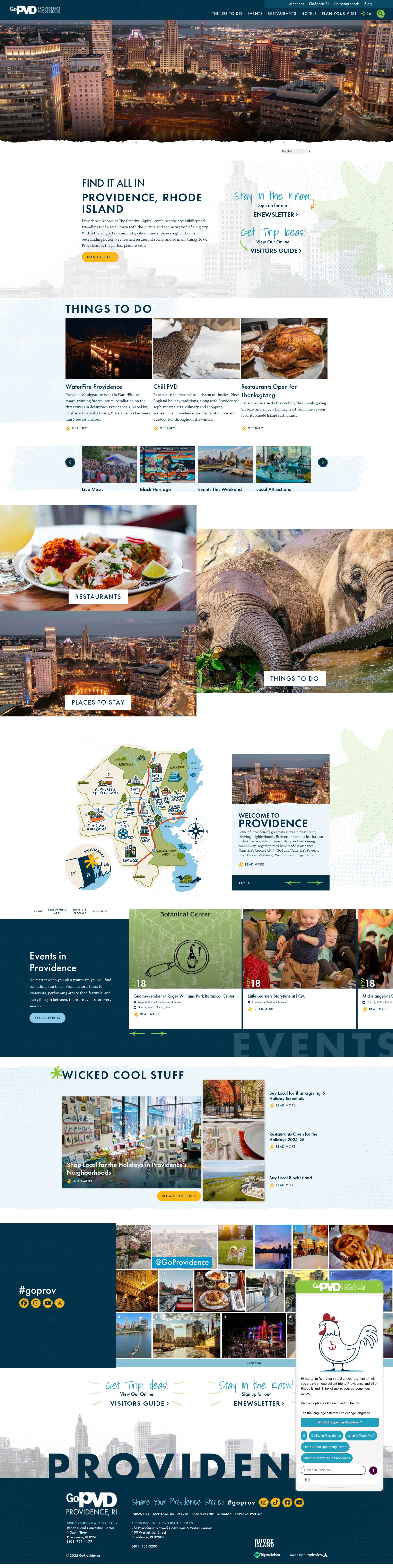 Screenshot of goprovidence.com