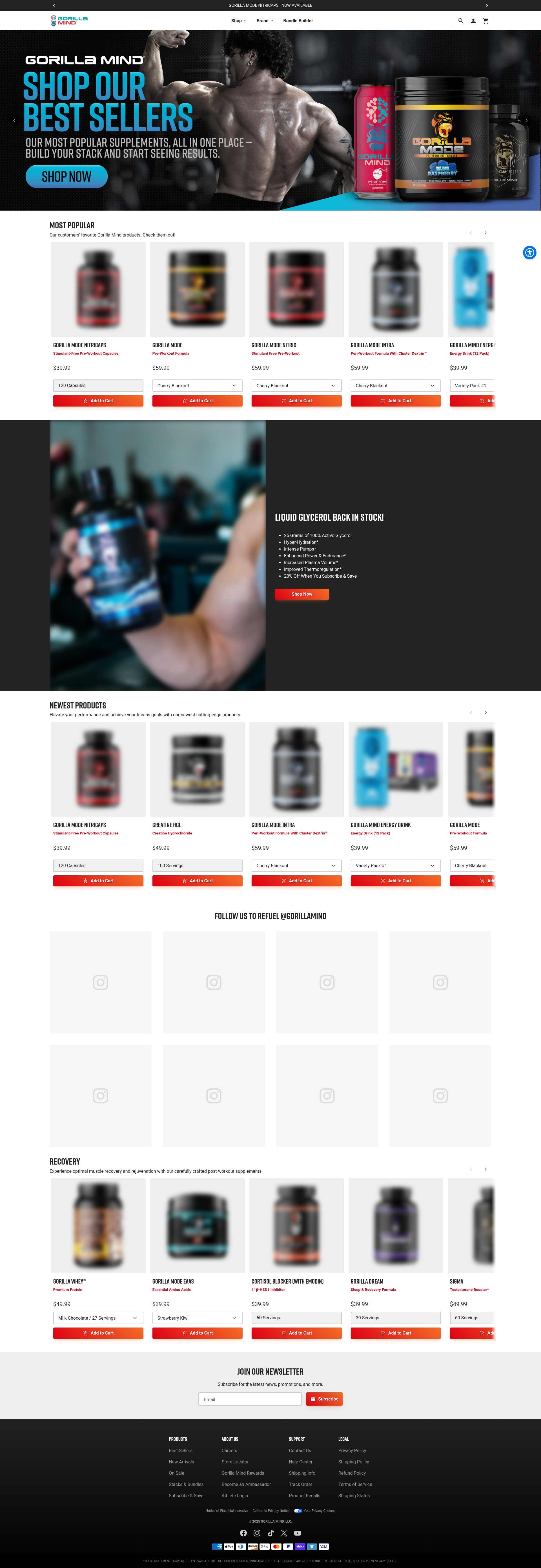 Screenshot of gorillamind.com