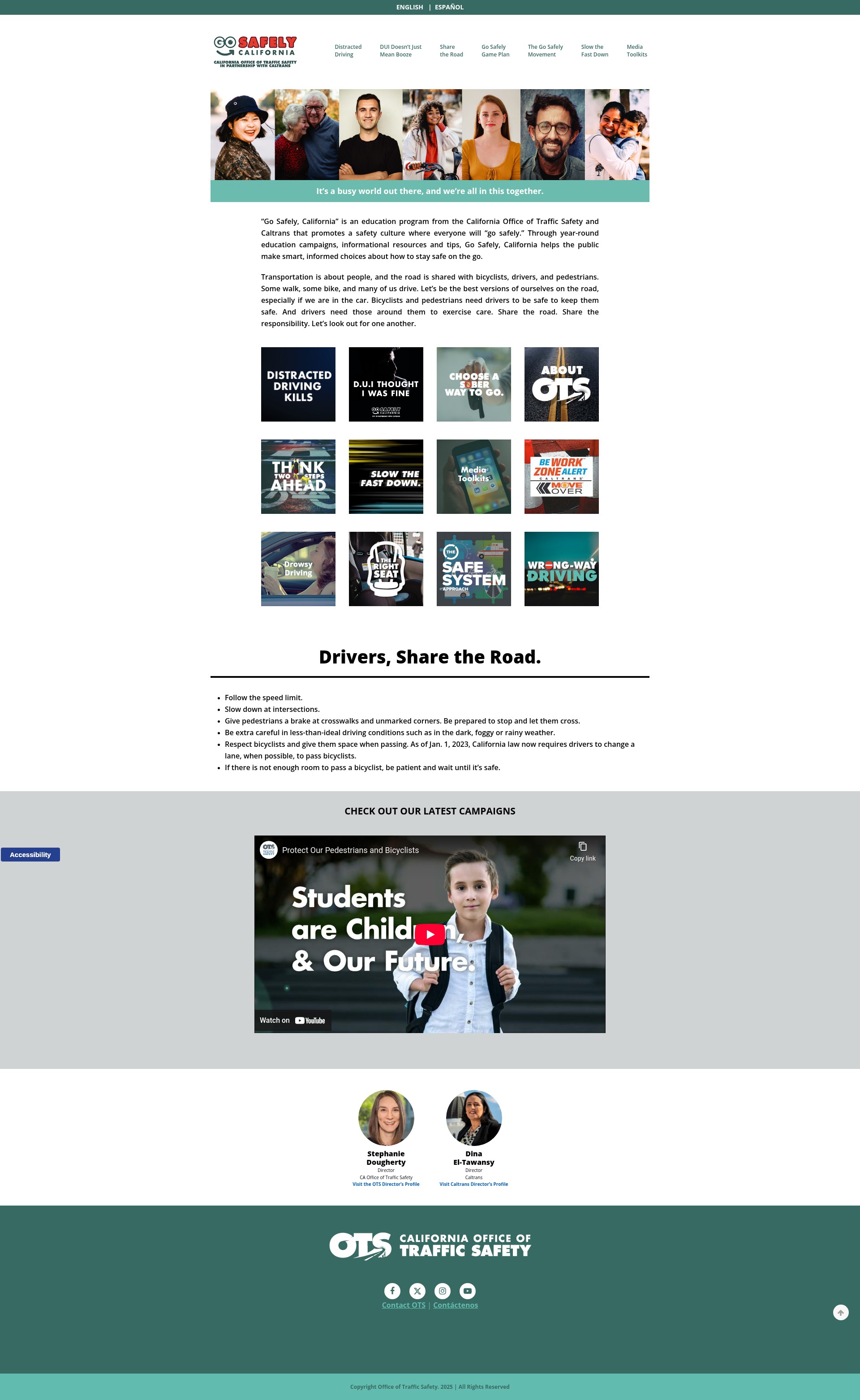 Screenshot of gosafelyca.org