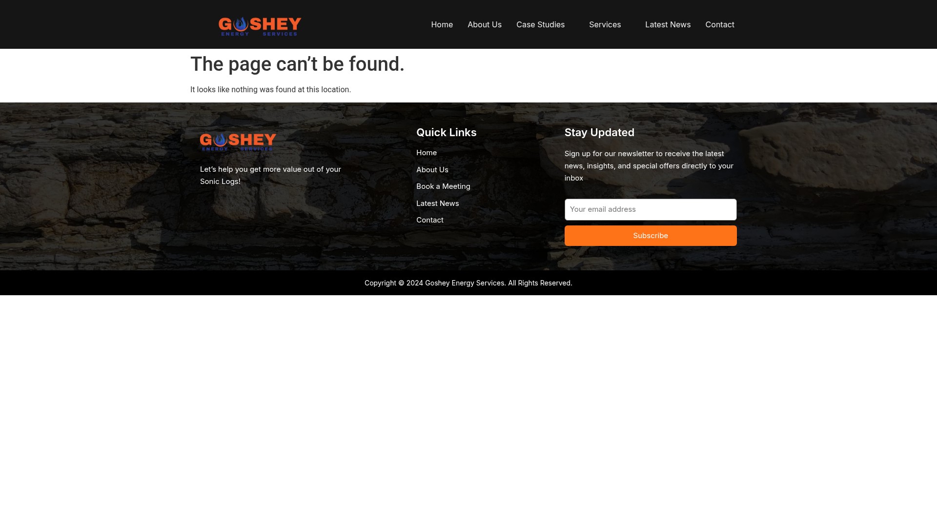 Screenshot of gosheyenergy.com