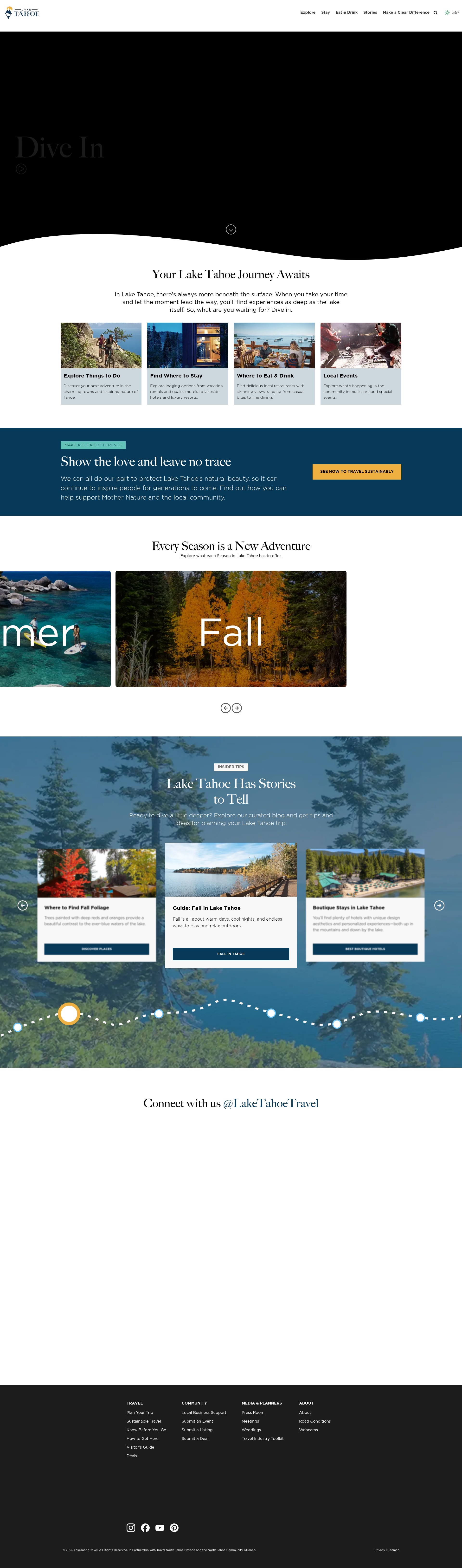 Screenshot of gotahoenorth.com