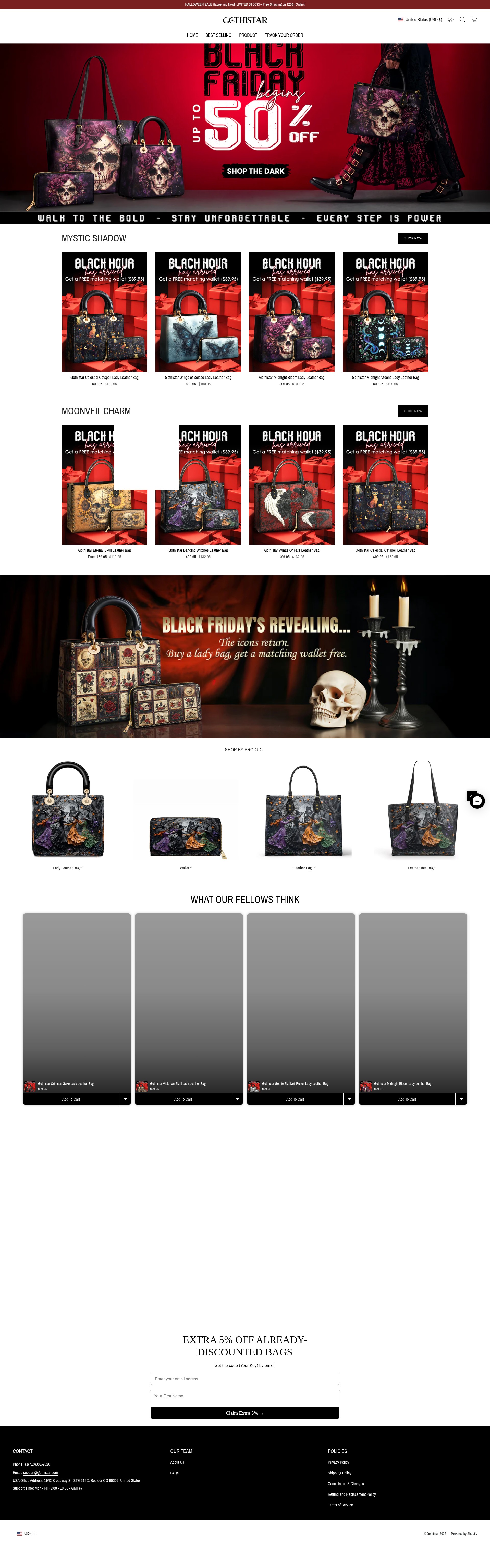 Screenshot of gothistar.com