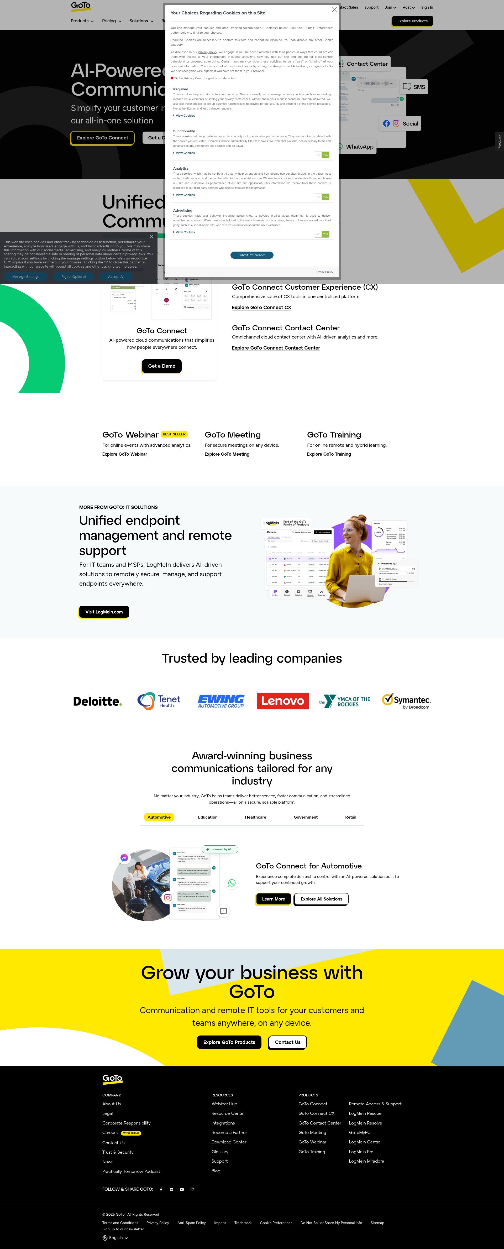 Screenshot of goto.com