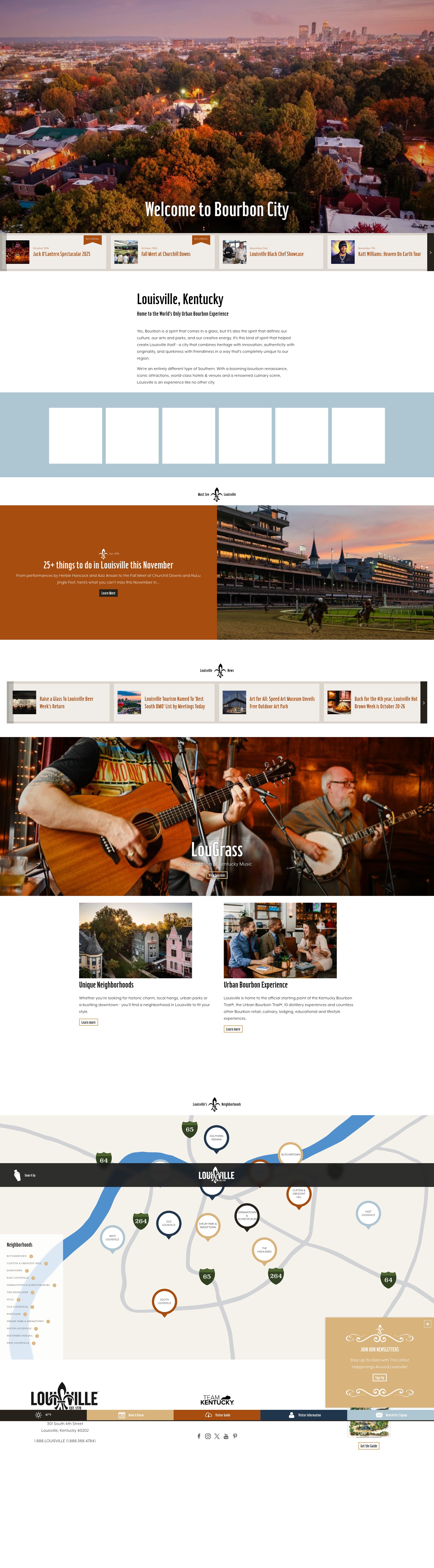Screenshot of gotolouisville.com