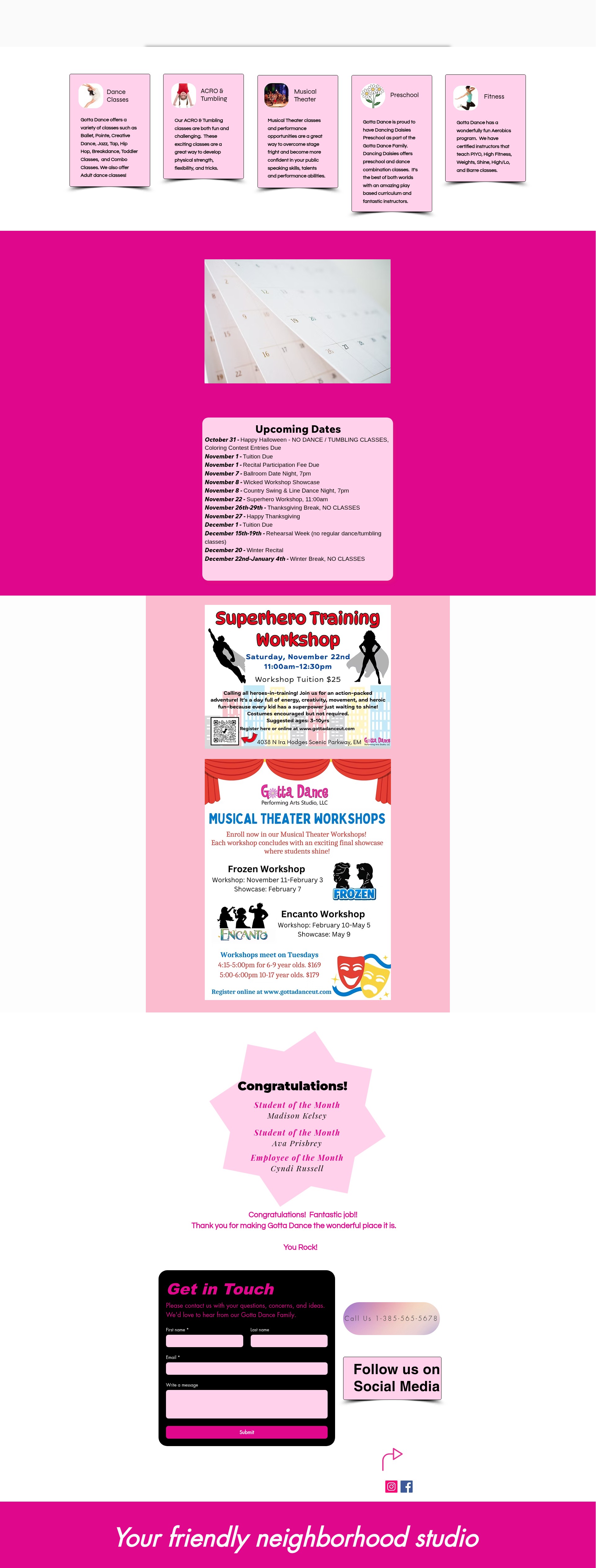Screenshot of gottadanceut.com