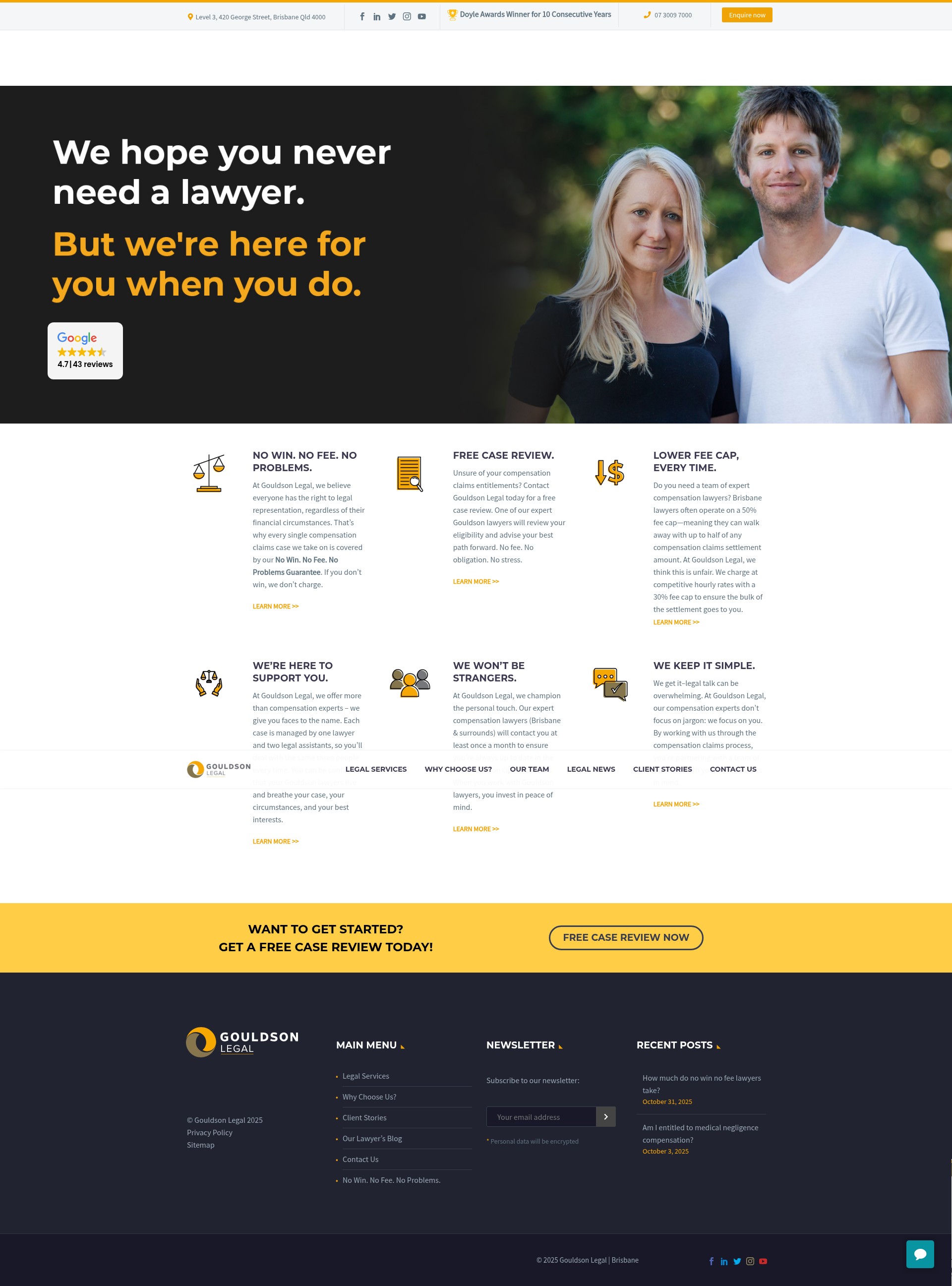 Screenshot of gouldson.com.au