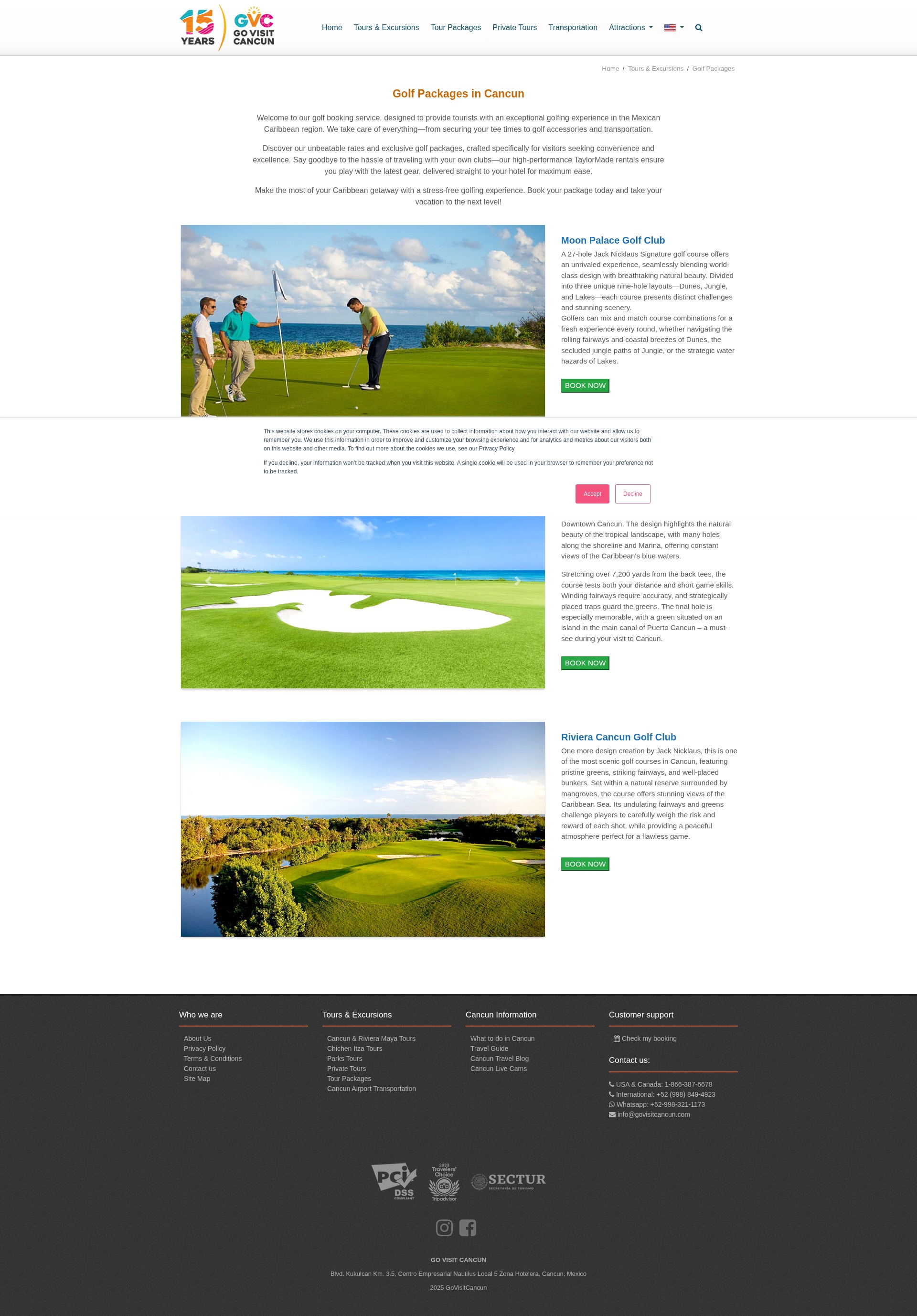 Screenshot of govisitcancun.com