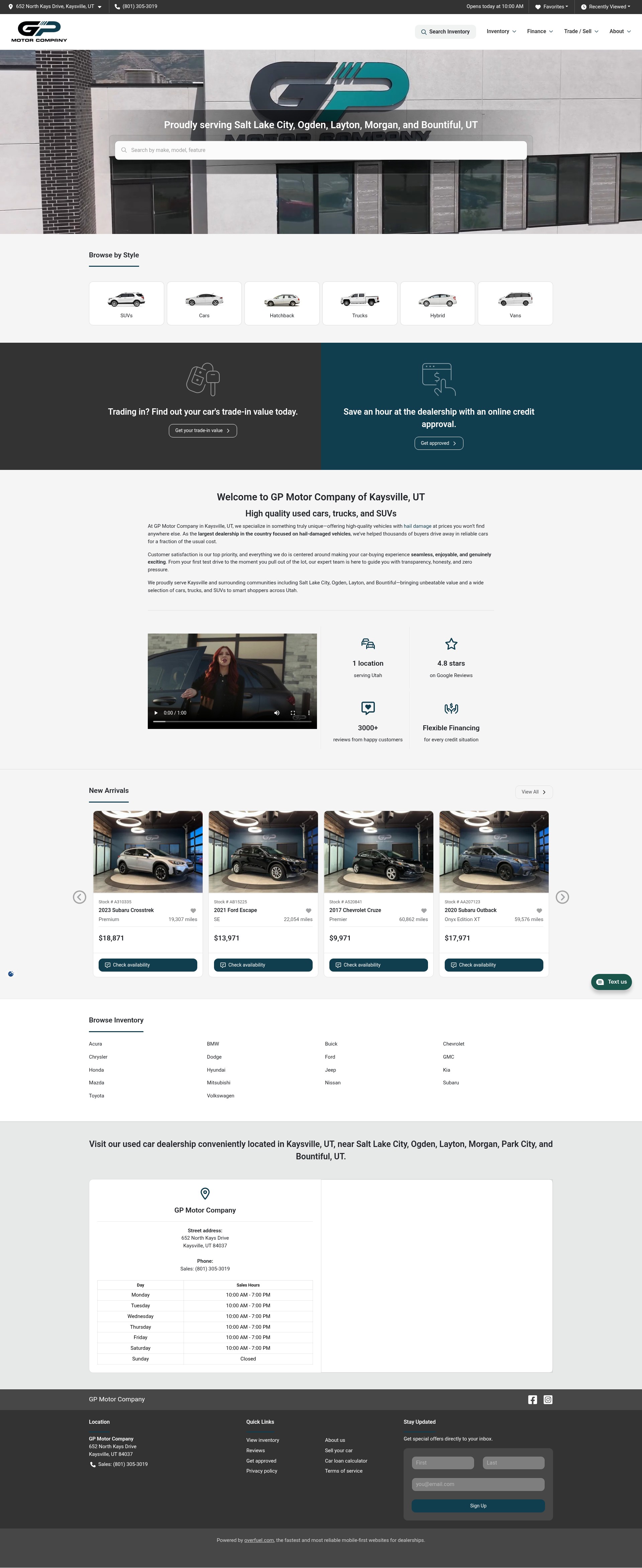 Screenshot of gpmotorz.com