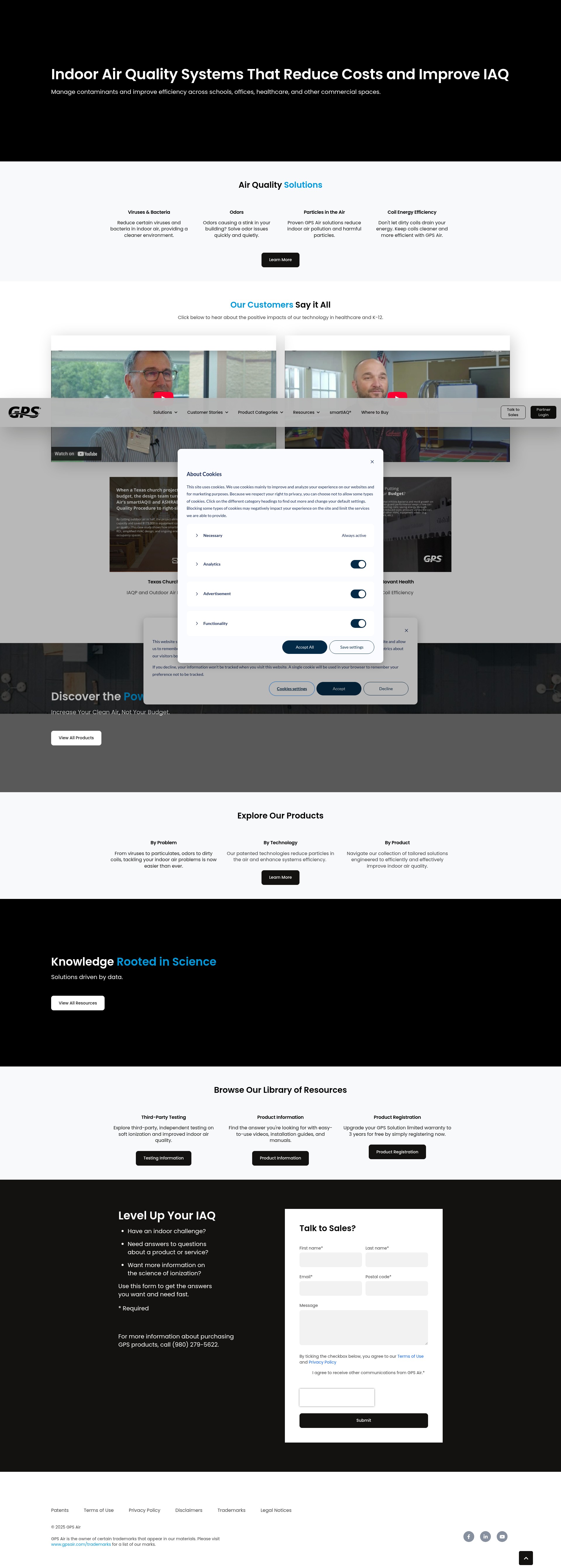 Screenshot of gpsair.com