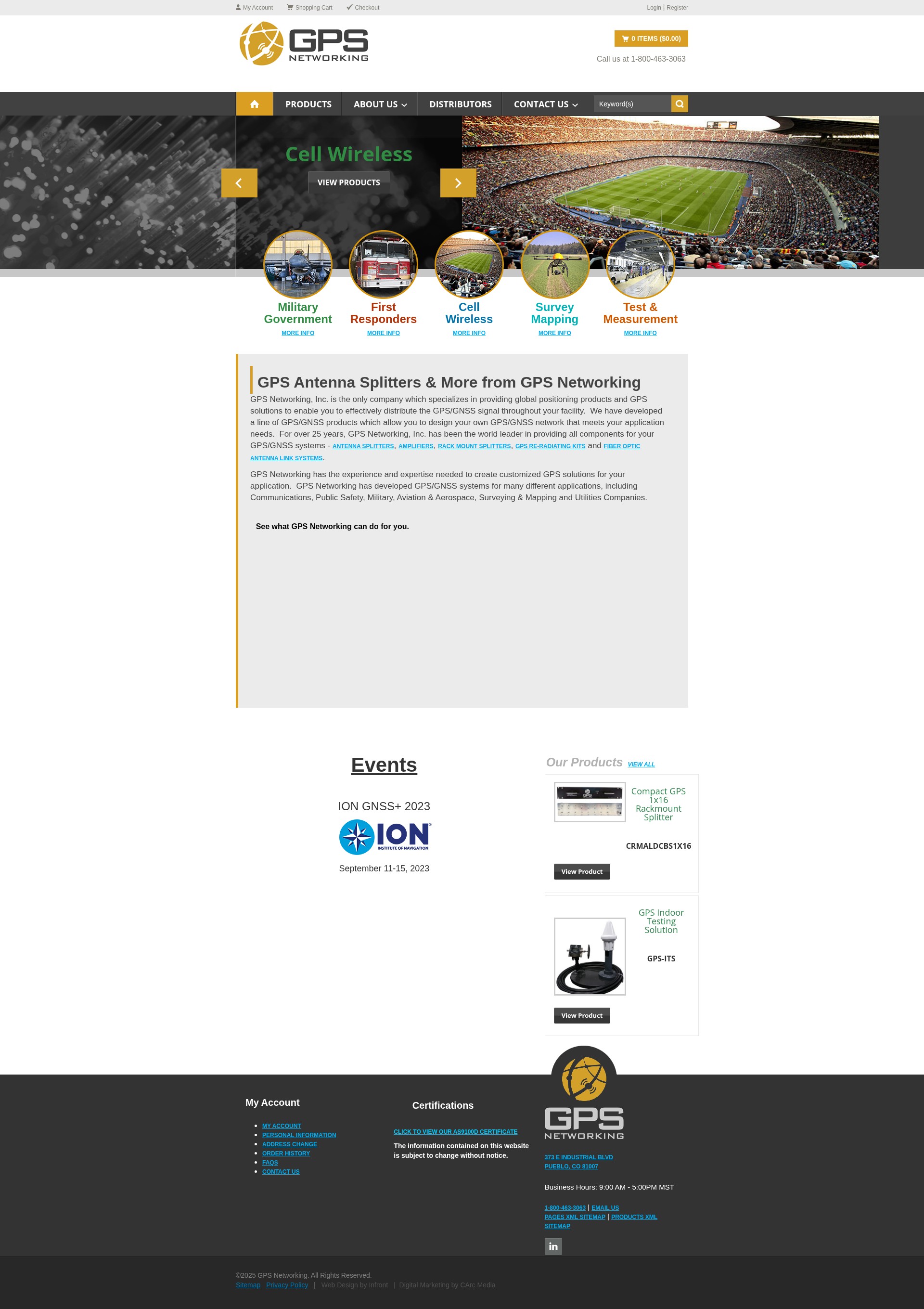 Screenshot of gpsnetworking.com
