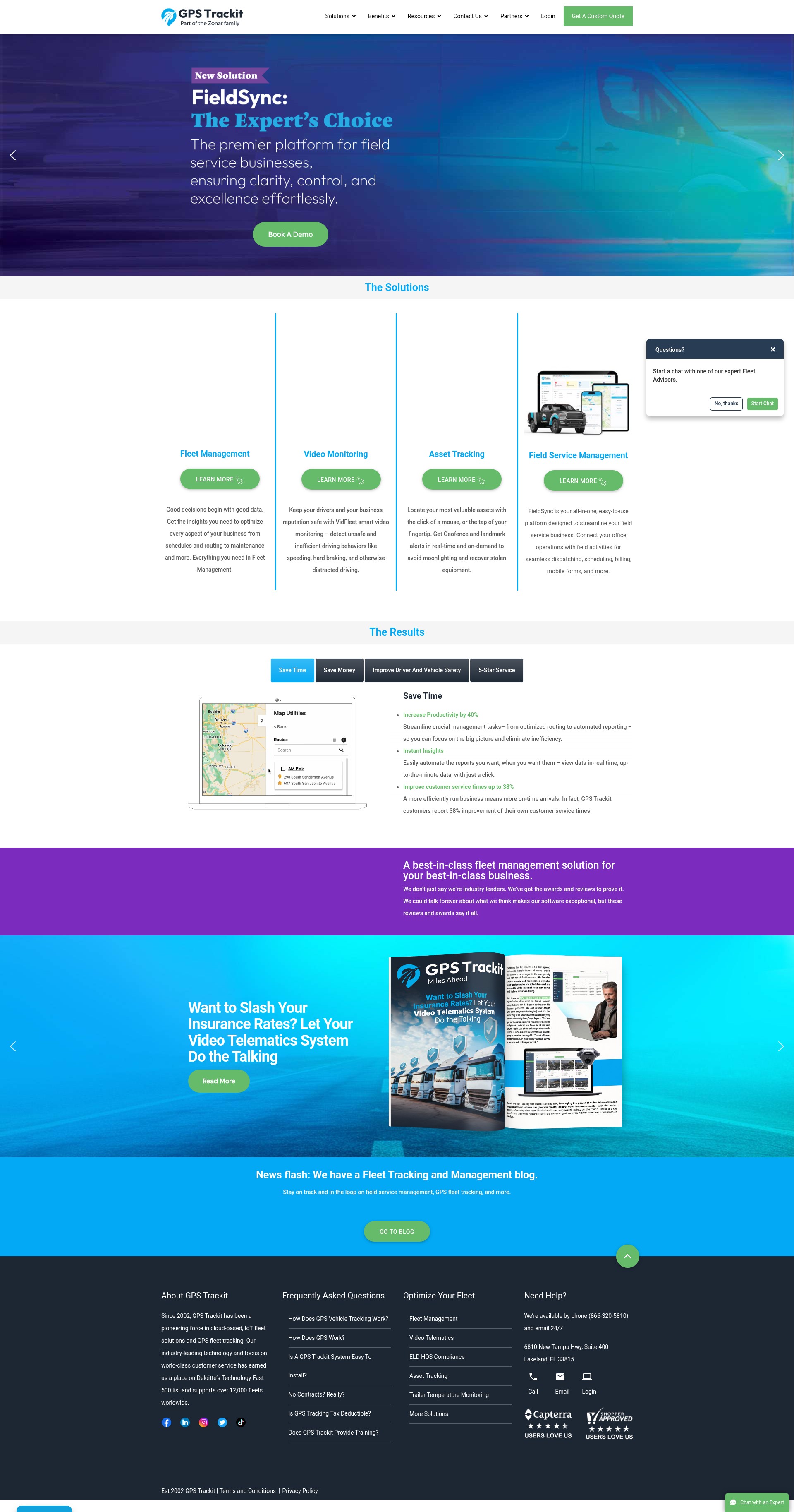 Screenshot of gpstrackit.com