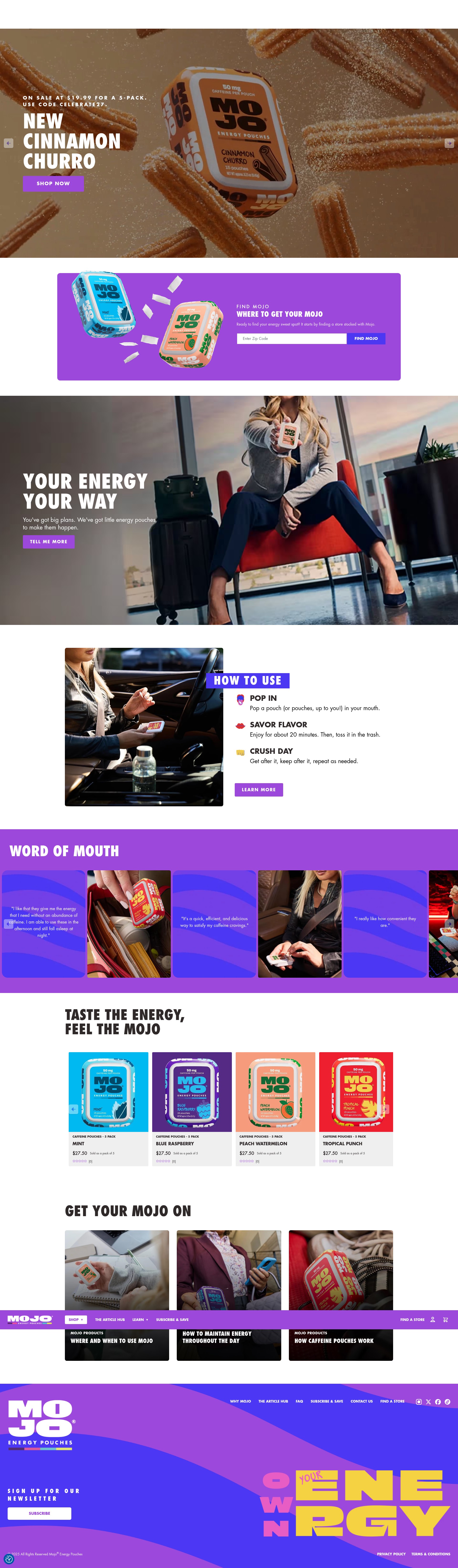 Screenshot of grabmojo.com