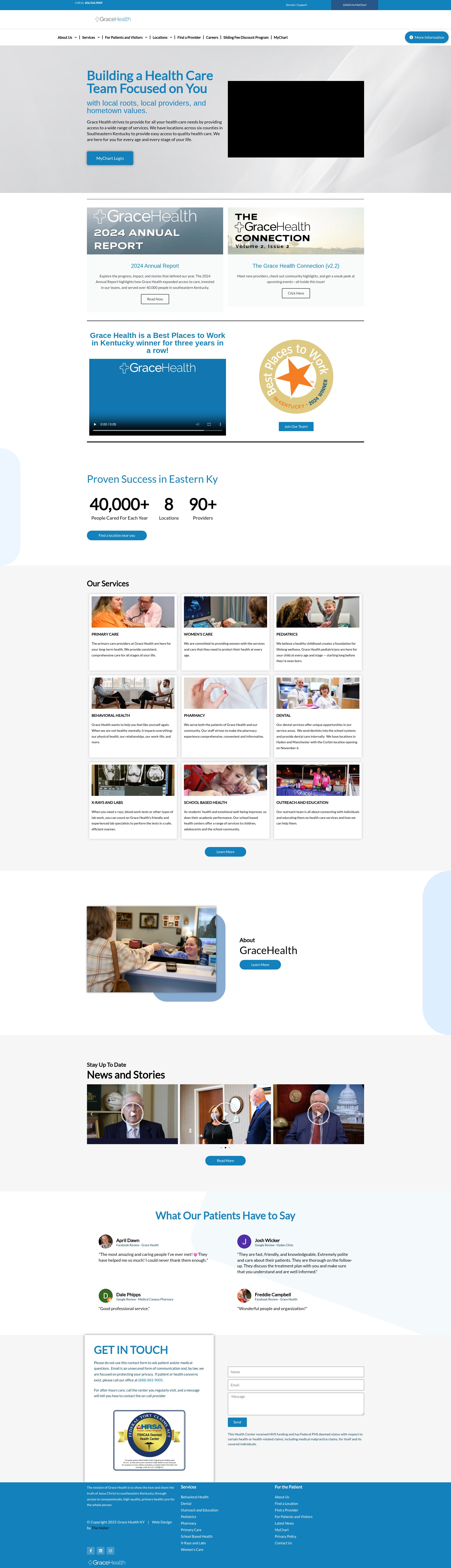 Screenshot of gracehealthky.org