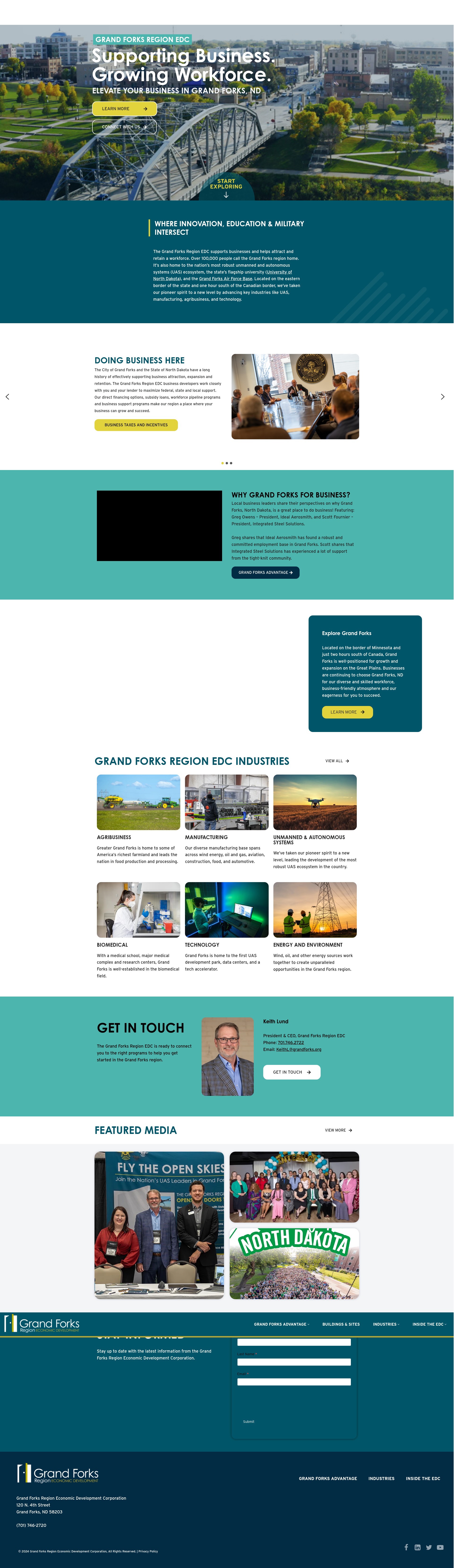 Screenshot of grandforks.org