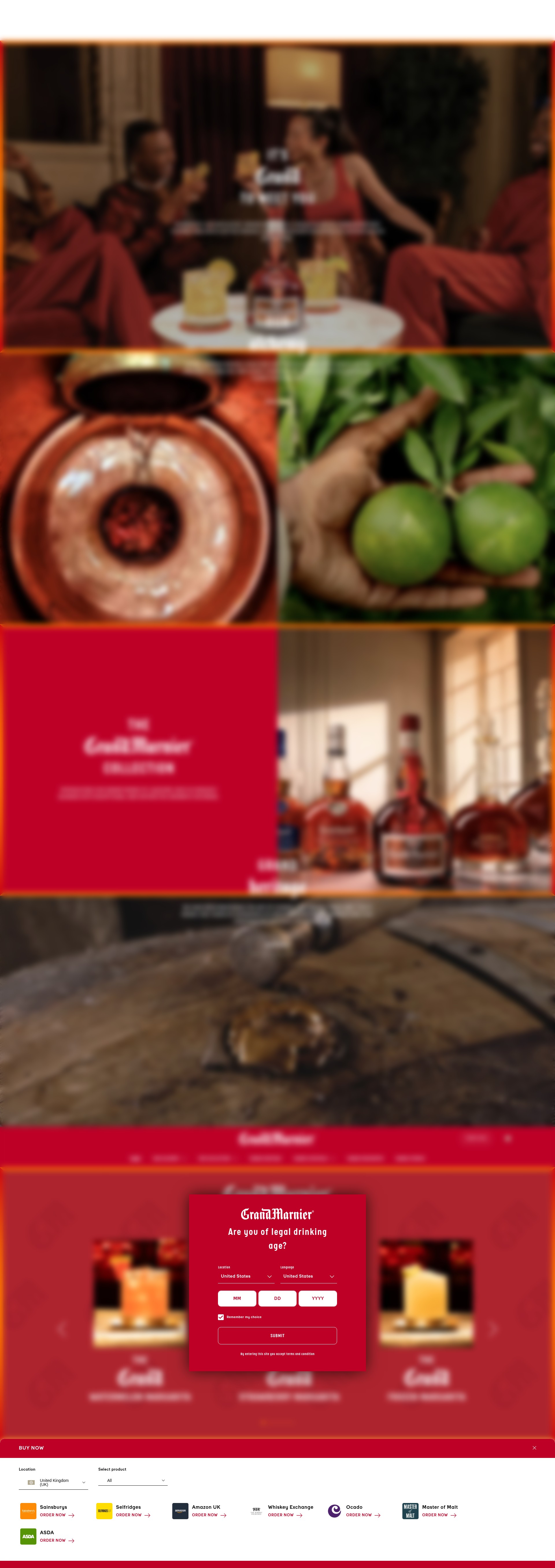 Screenshot of grandmarnier.com