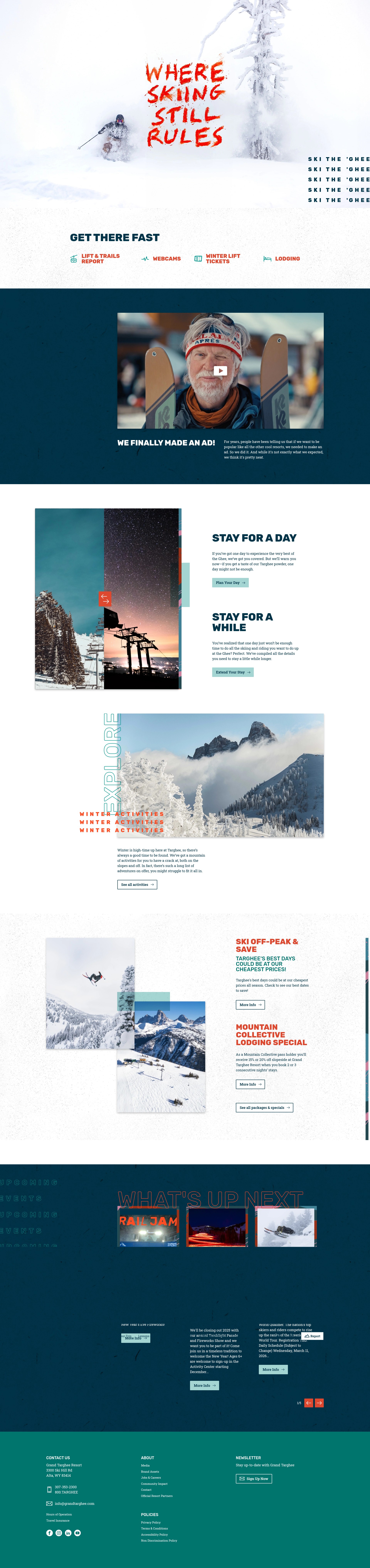 Screenshot of grandtarghee.com