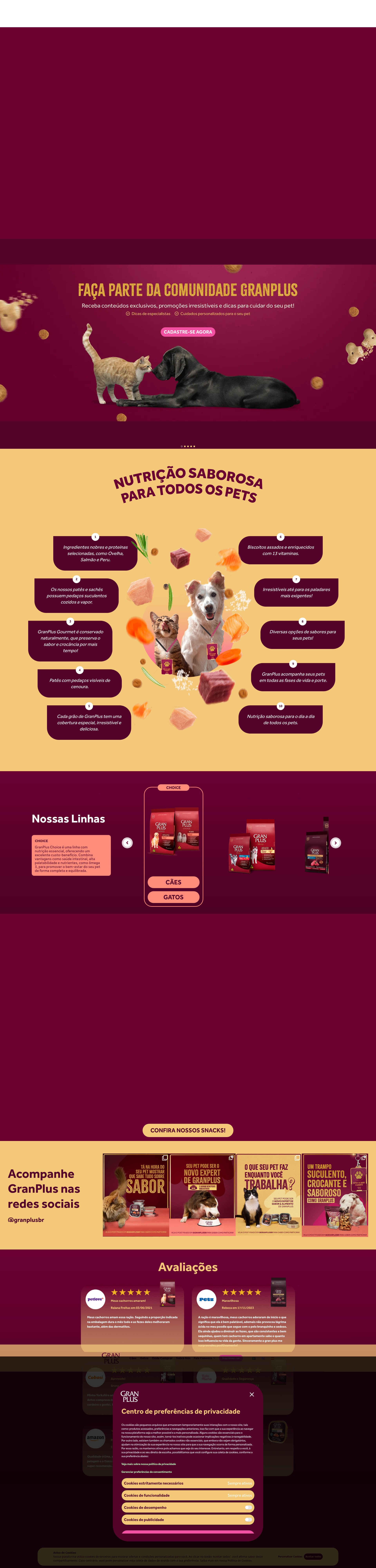 Screenshot of granplus.com.br