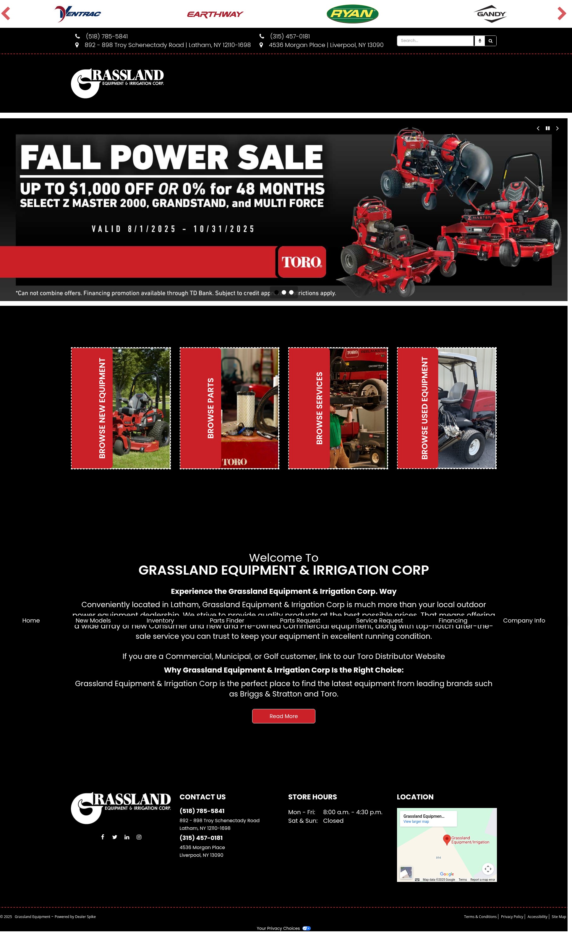 Screenshot of grasslandonline.com