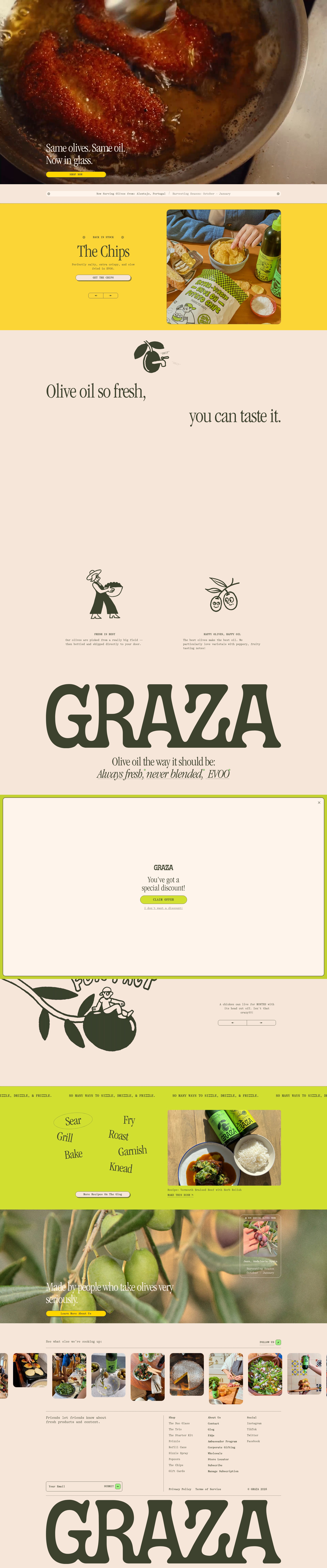Screenshot of graza.co