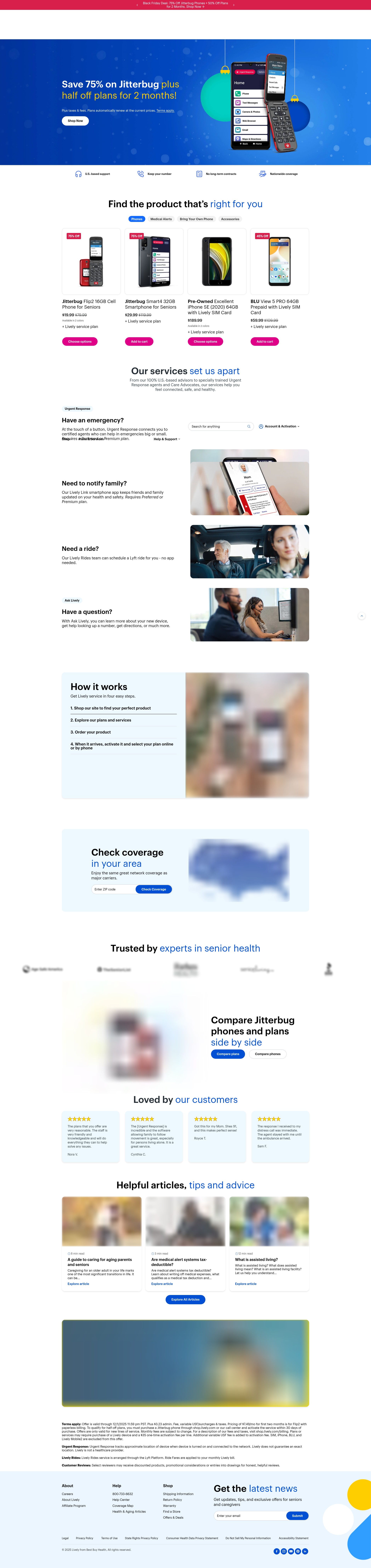 Screenshot of greatcall.com