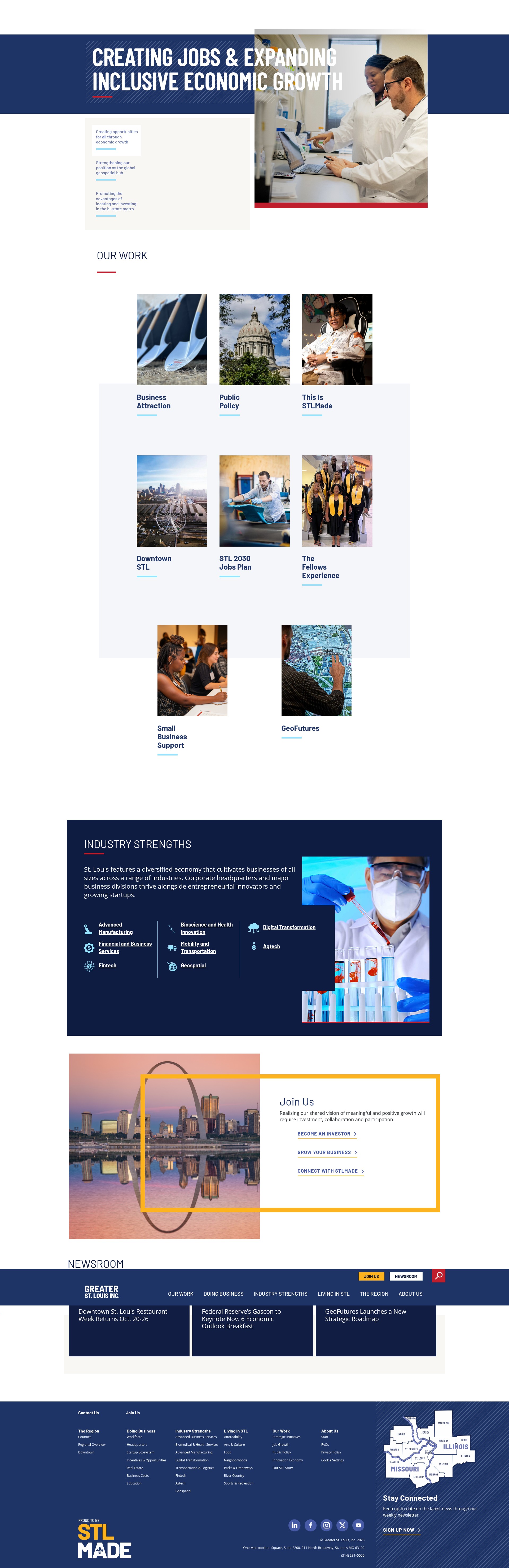 Screenshot of greaterstlinc.com
