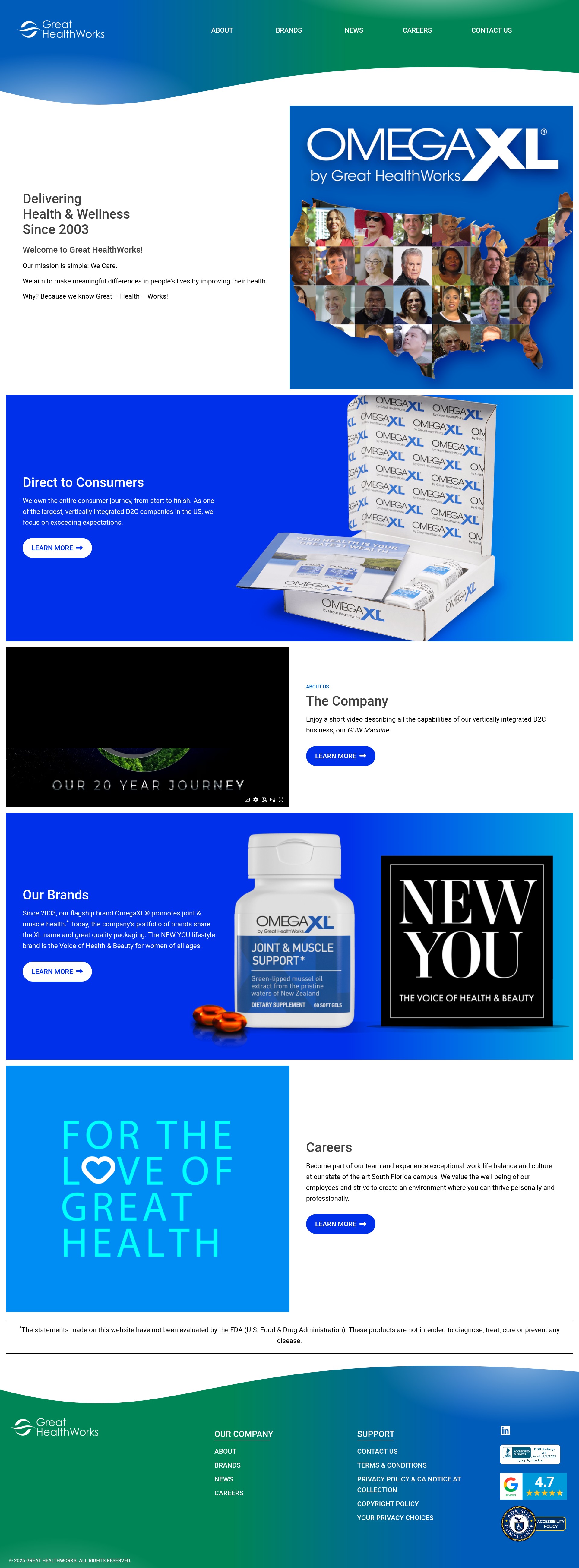 Screenshot of greathealthworks.com