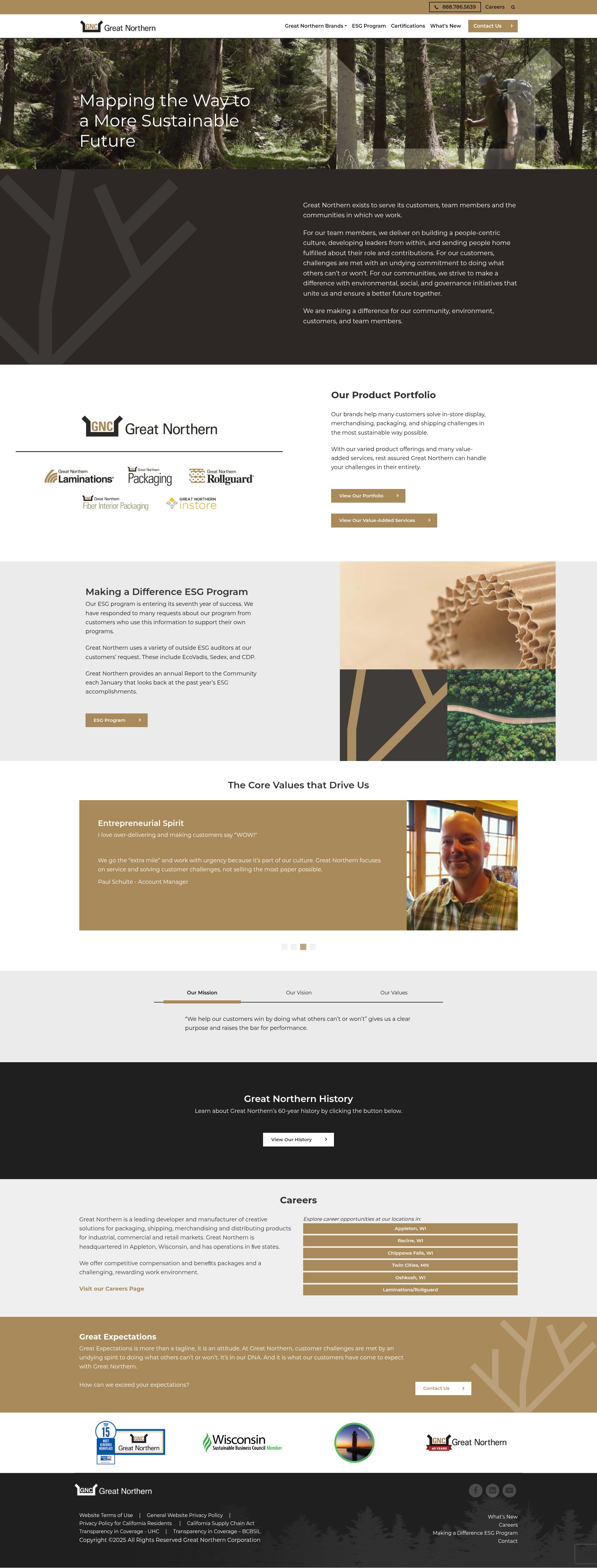 Screenshot of greatnortherncorp.com