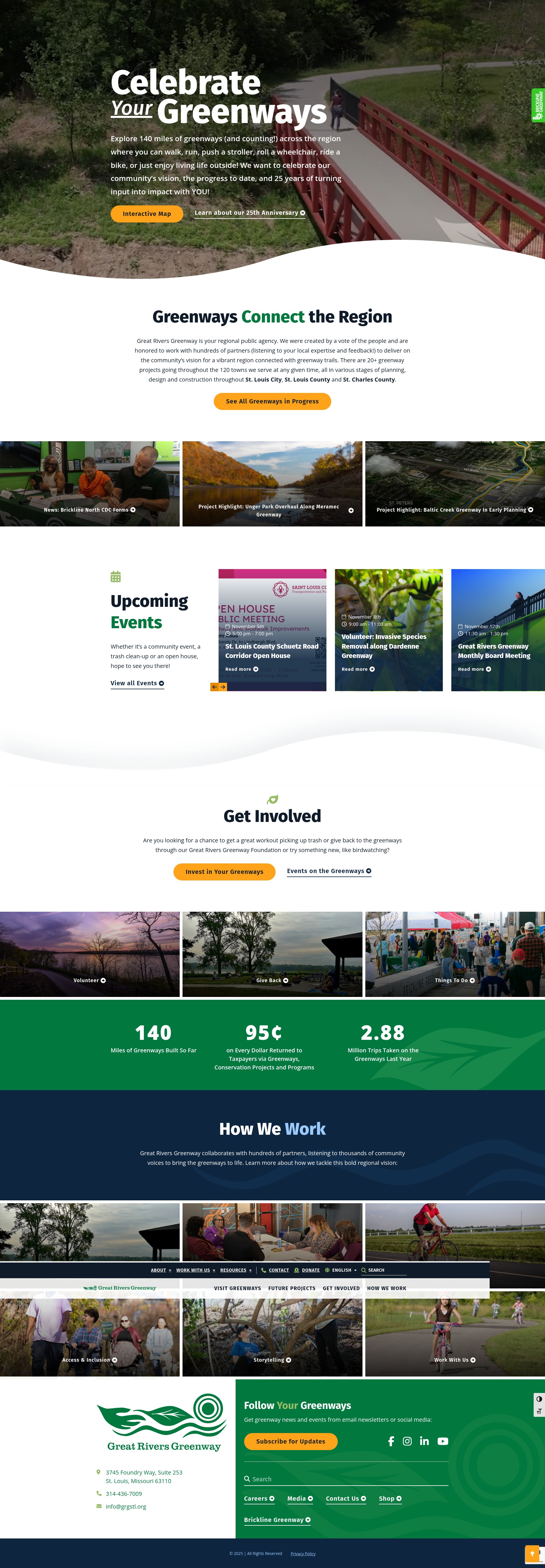 Screenshot of greatriversgreenway.org