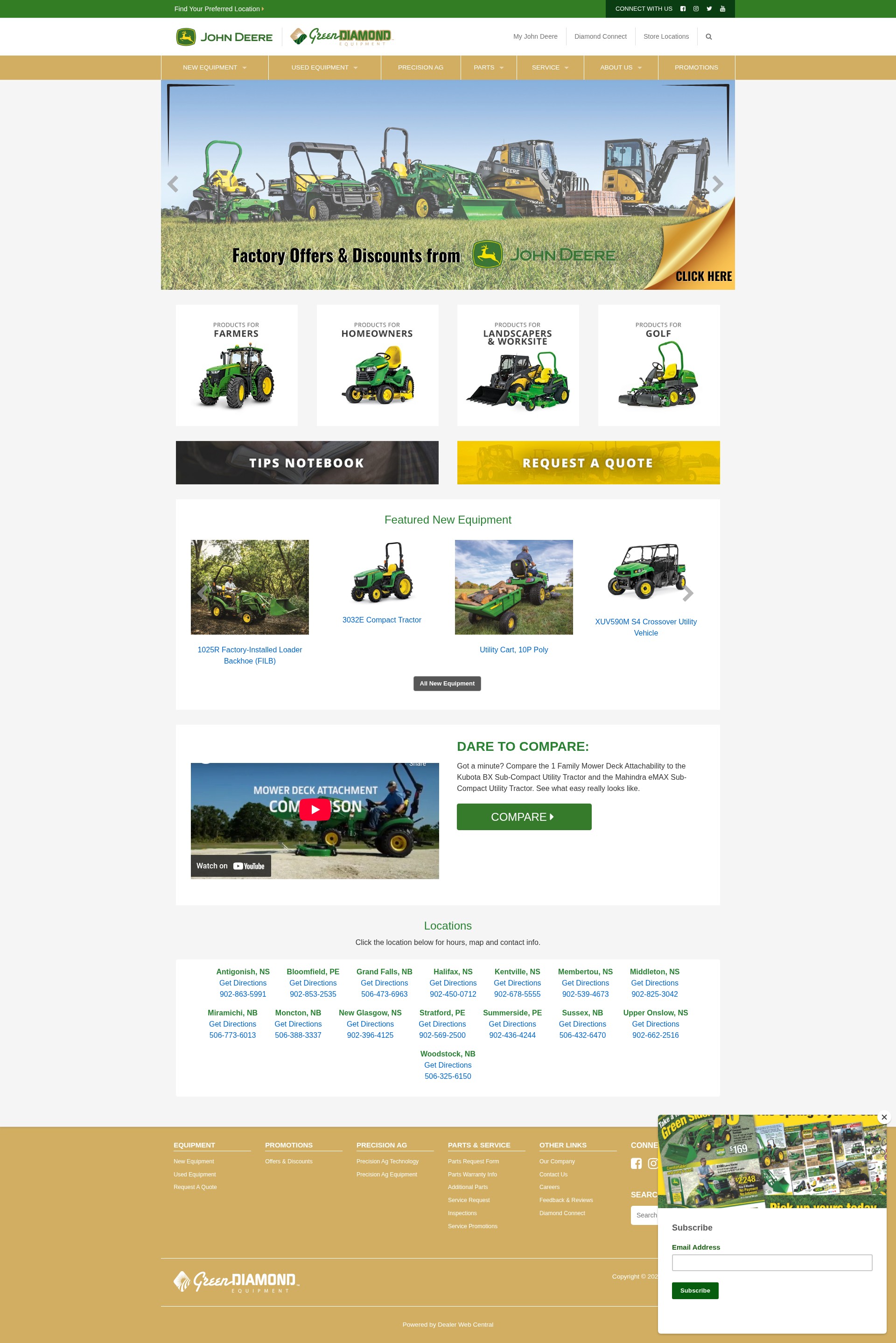 Screenshot of green-diamond.ca