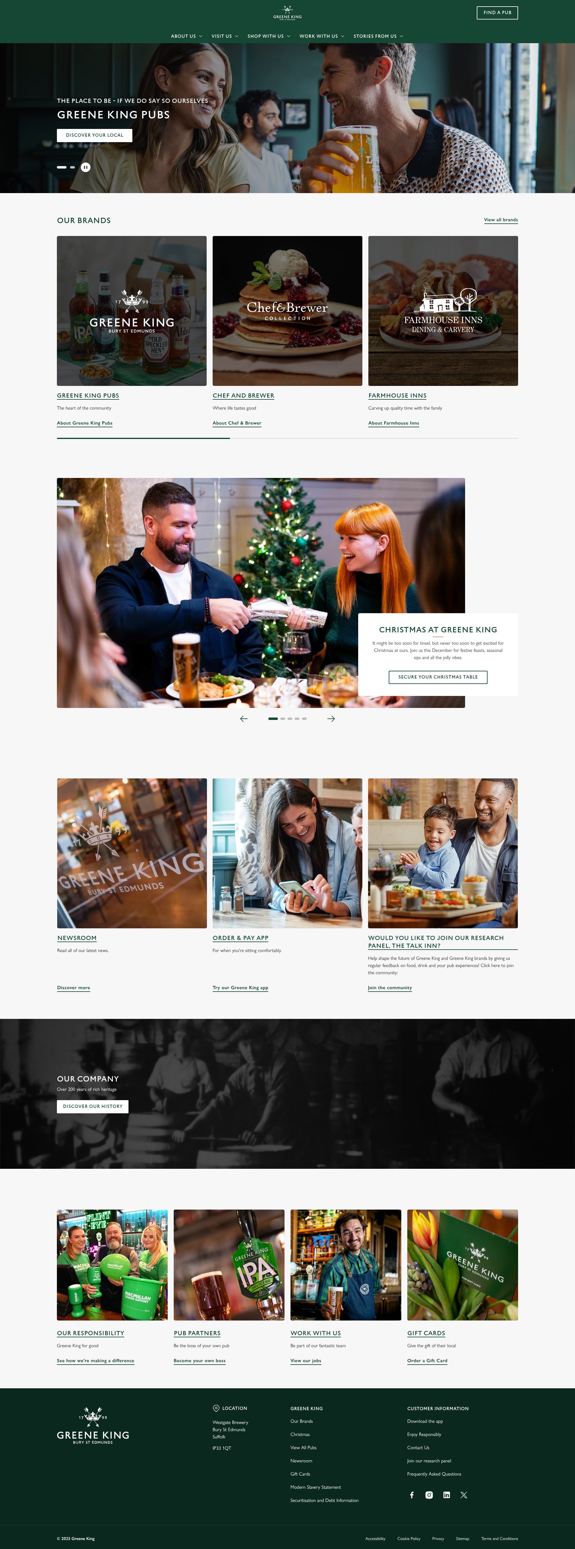 Screenshot of greeneking.co.uk
