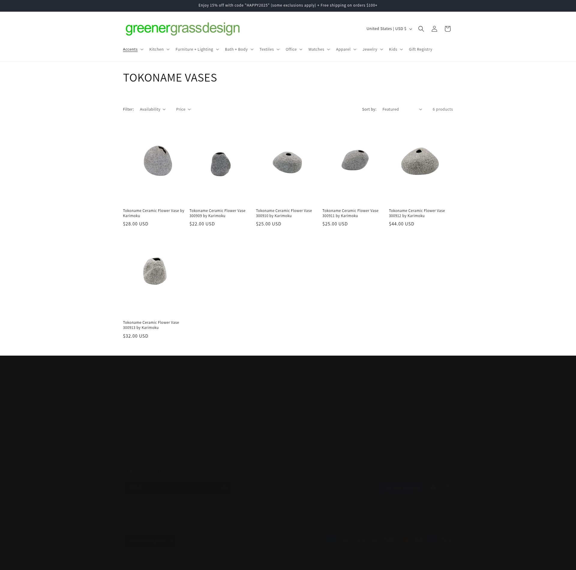 Screenshot of greenergrassdesign.com