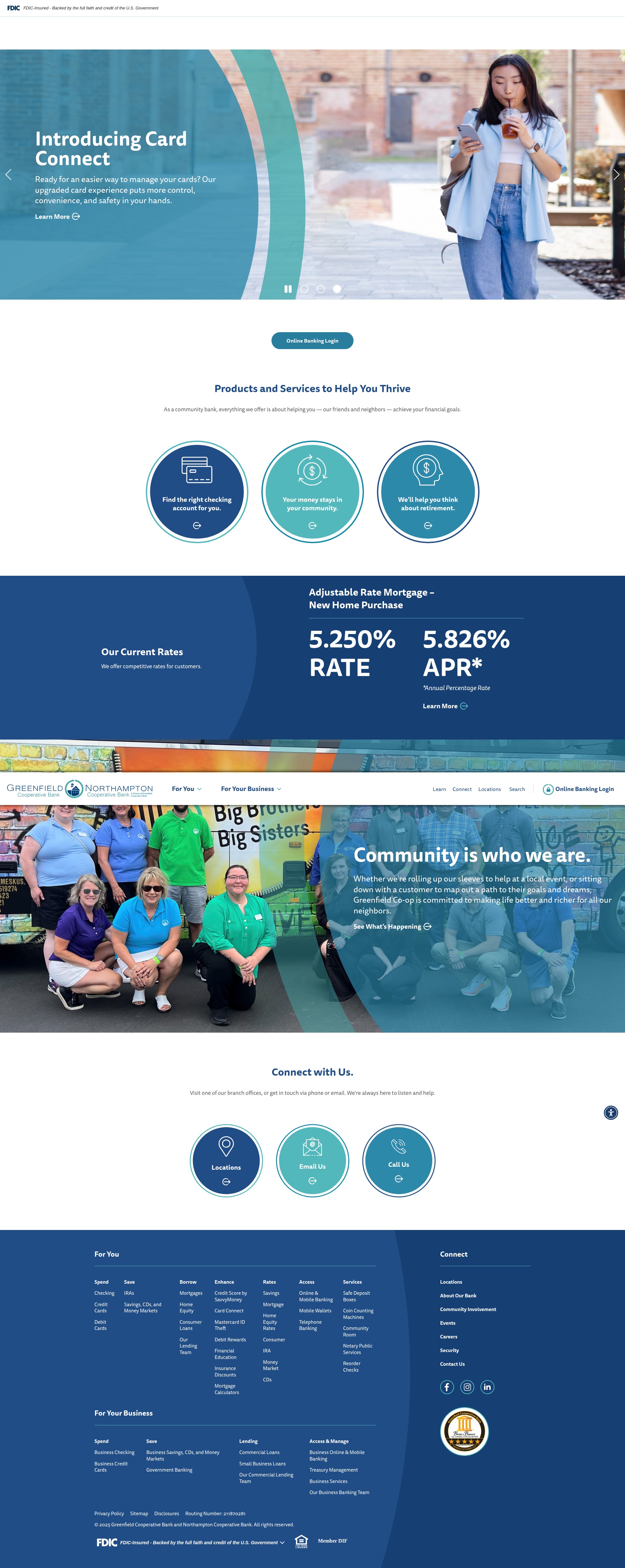 Screenshot of greenfieldcoopbank.com