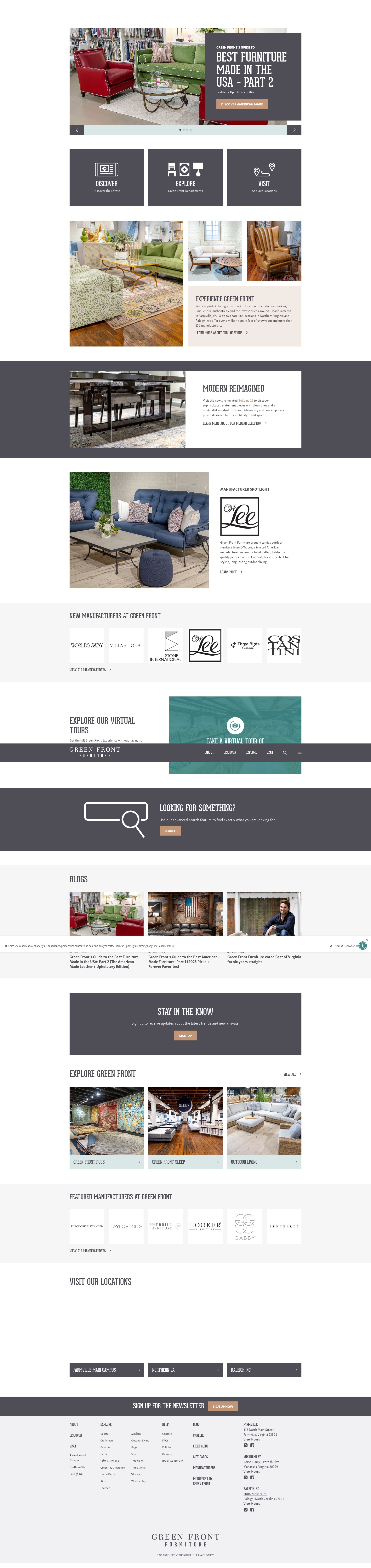 Screenshot of greenfront.com