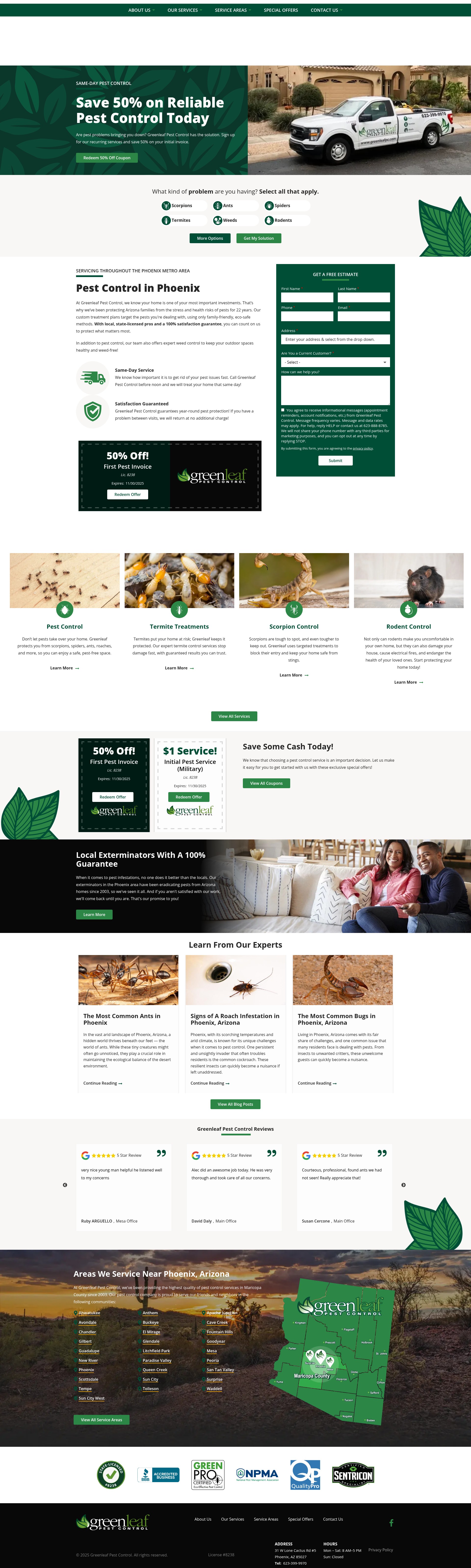 Screenshot of greenleafpc.com