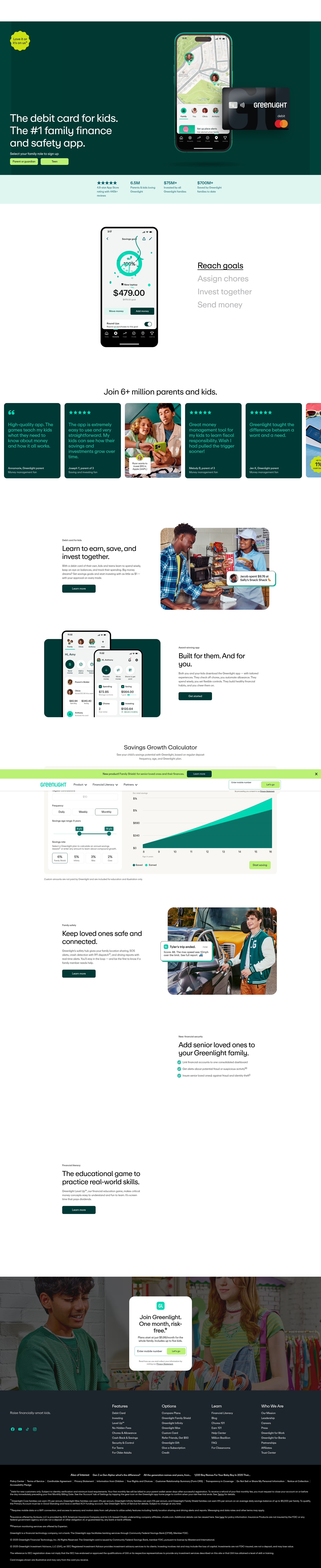 Screenshot of greenlight.com