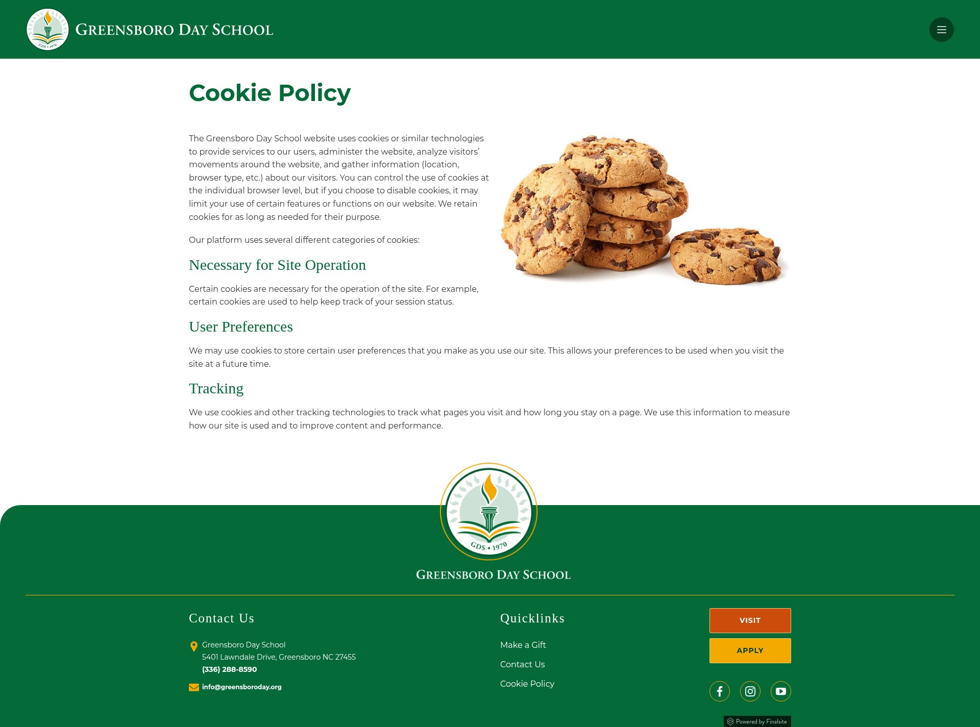 Screenshot of greensboroday.org