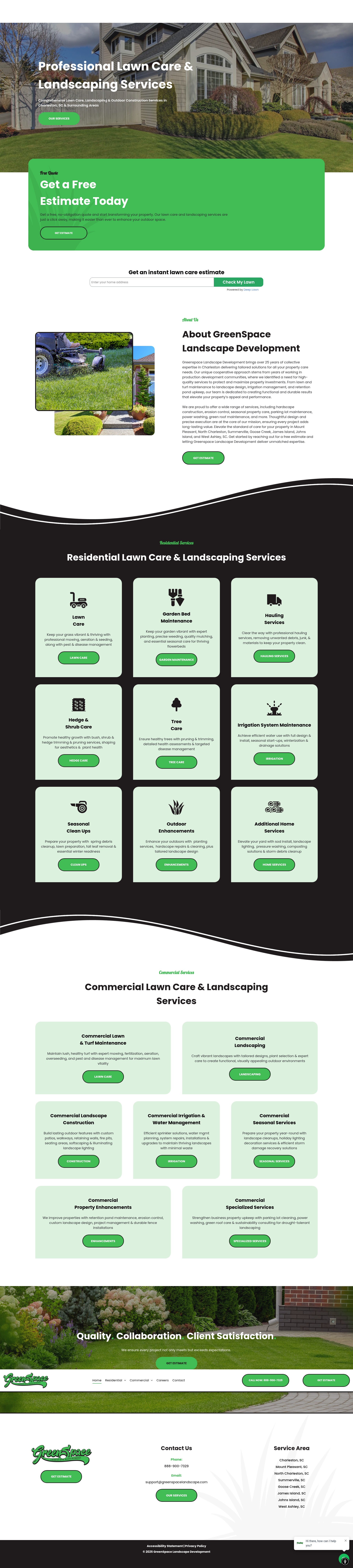 Screenshot of greenspacelandscape.com