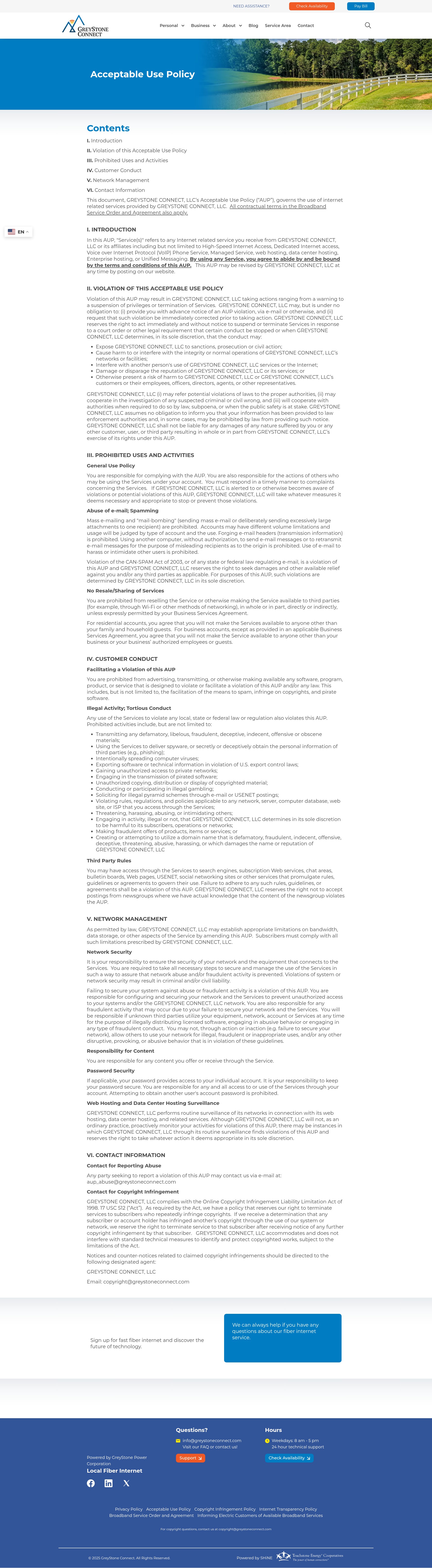 Screenshot of greystoneconnect.com