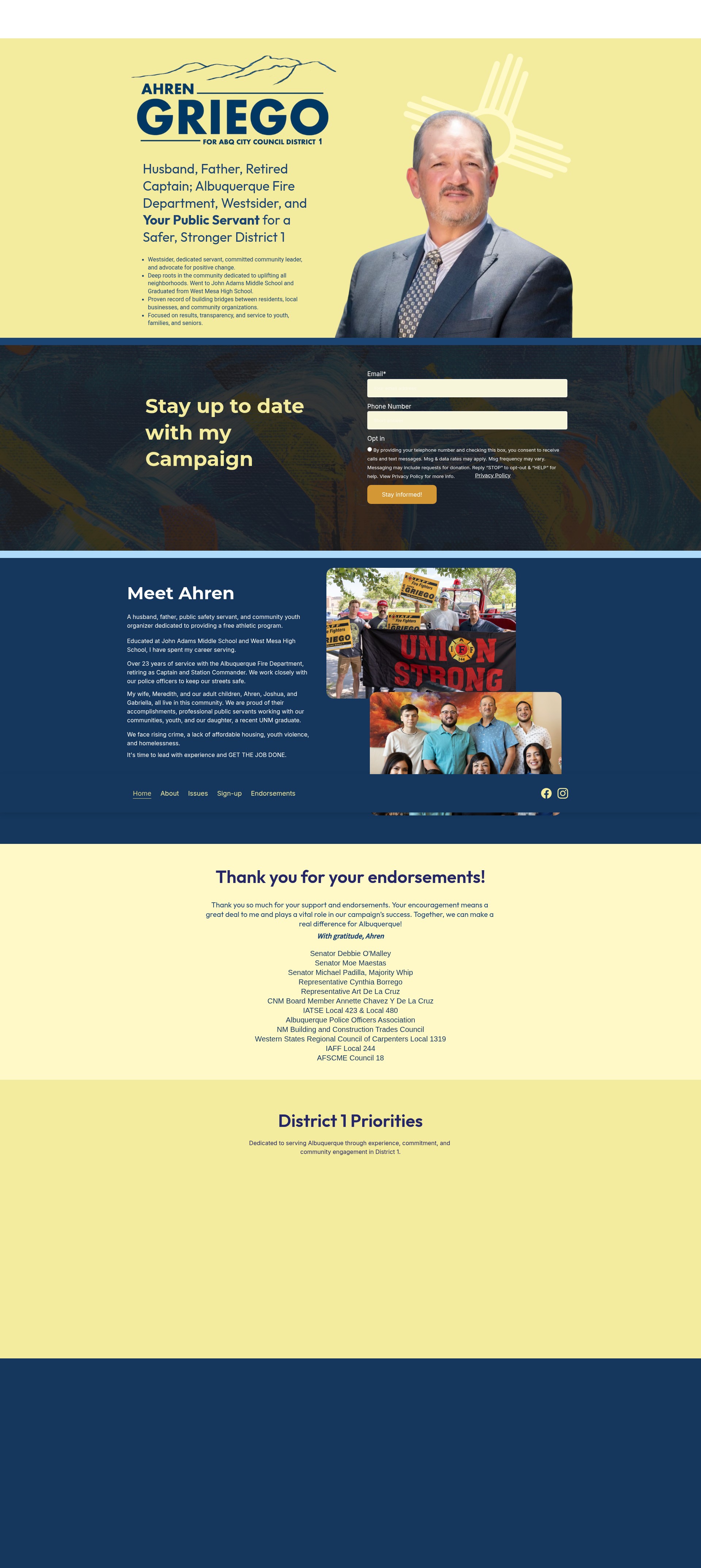 Screenshot of griegoforalbuquerque.com