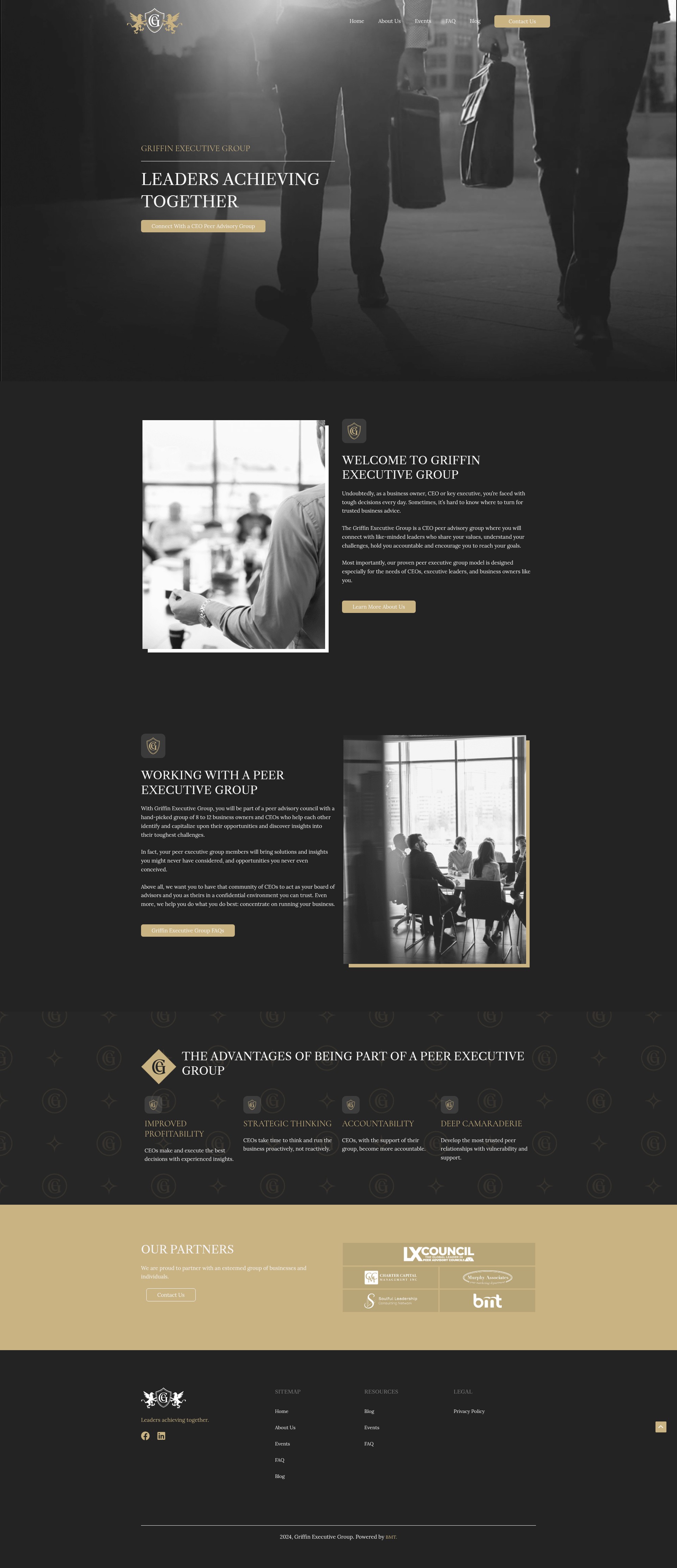 Screenshot of griffinexecutives.com